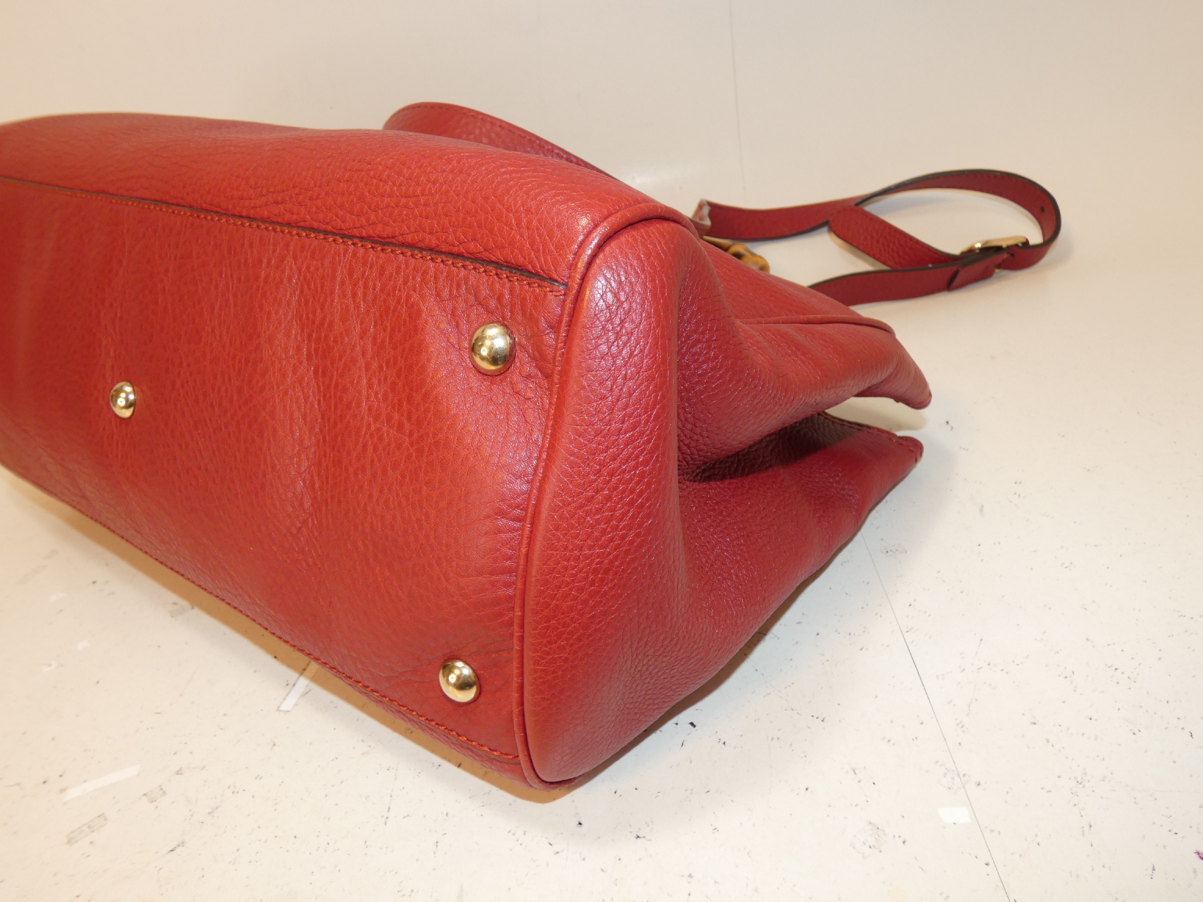 2-way Bamboo Leather Swing Hand Shoulder Bag — view 7