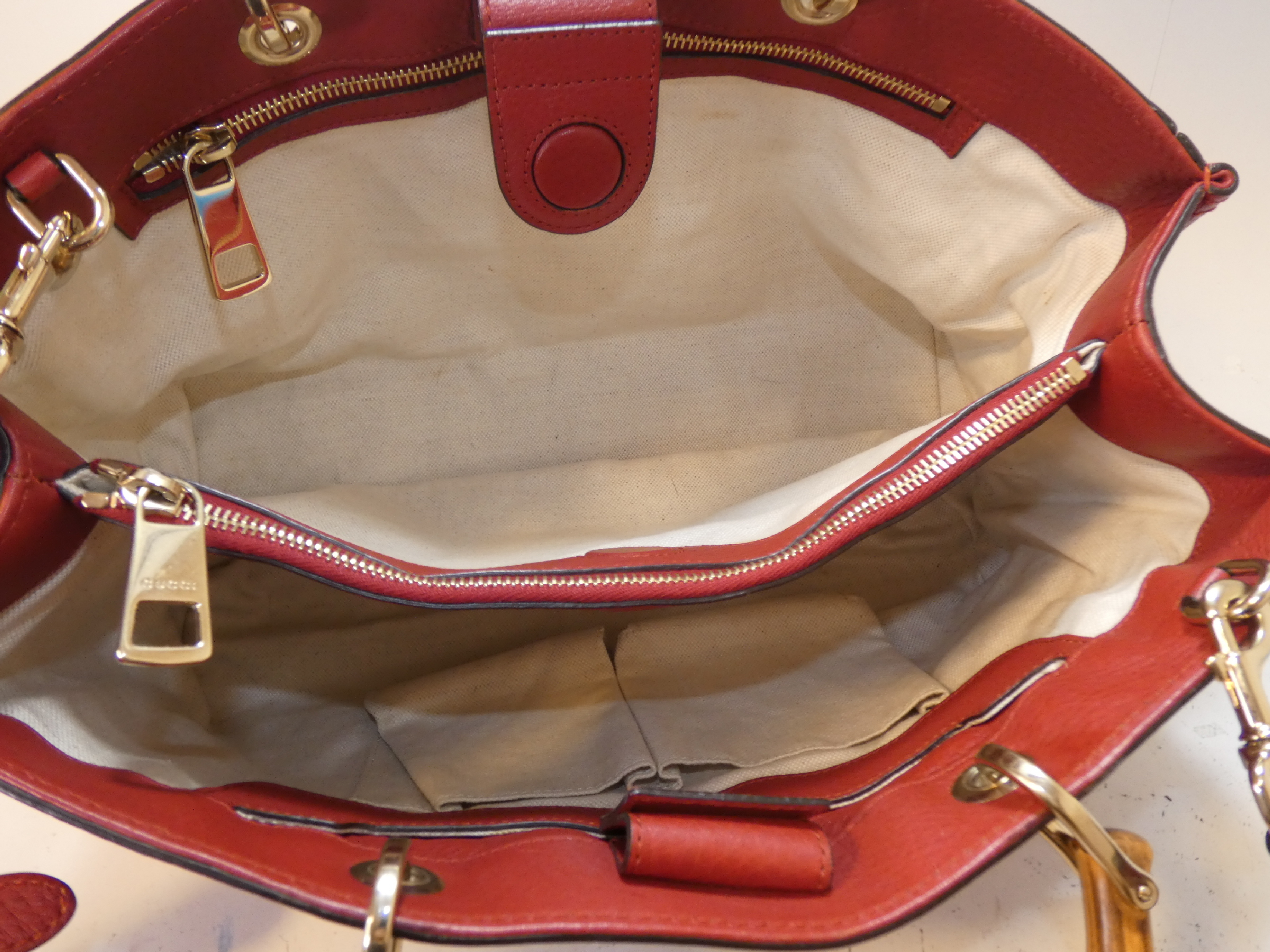 2-way Bamboo Leather Swing Hand Shoulder Bag — view 8