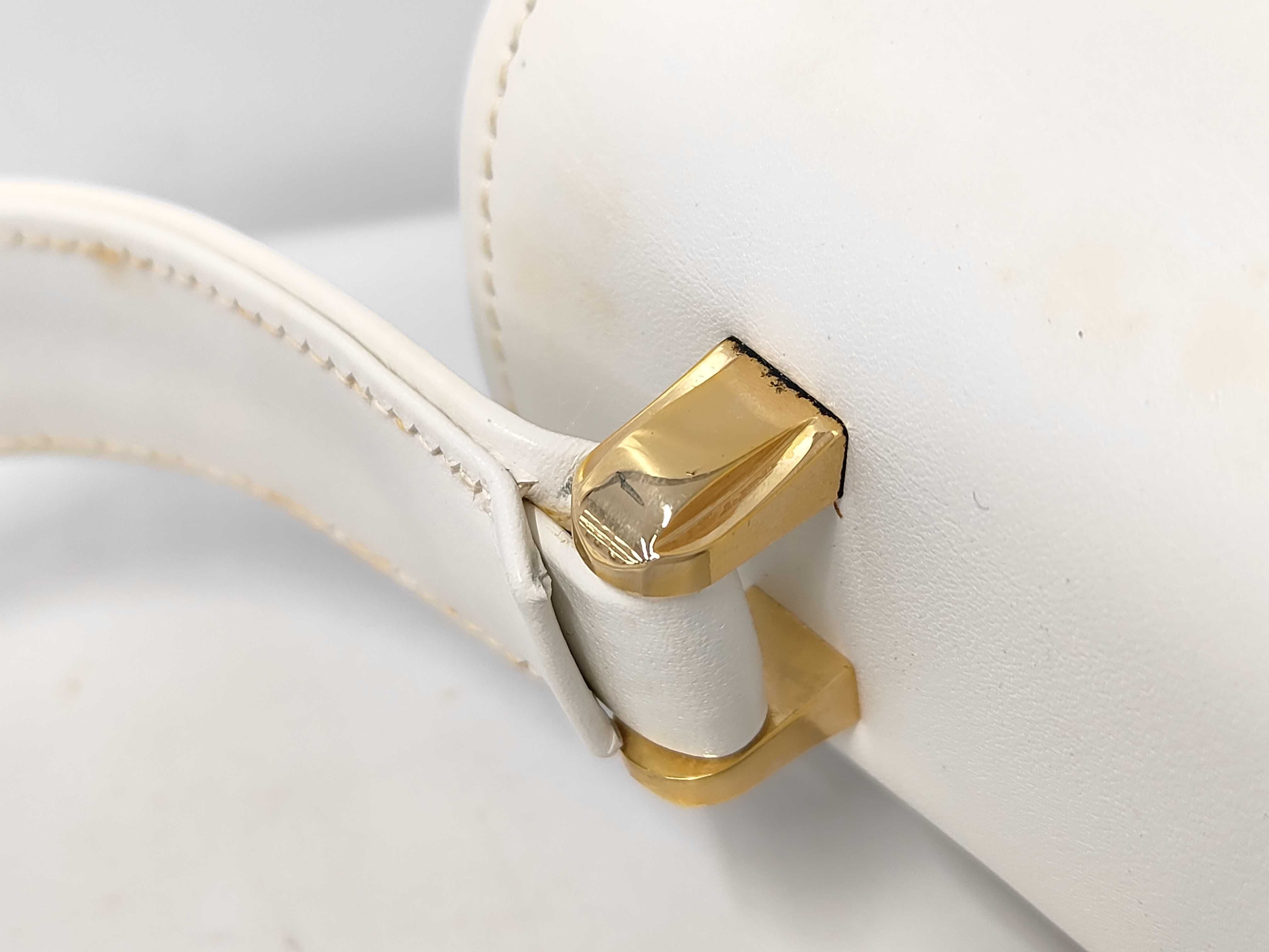 Old Gucci Leather Handbag White Handbag — view 6