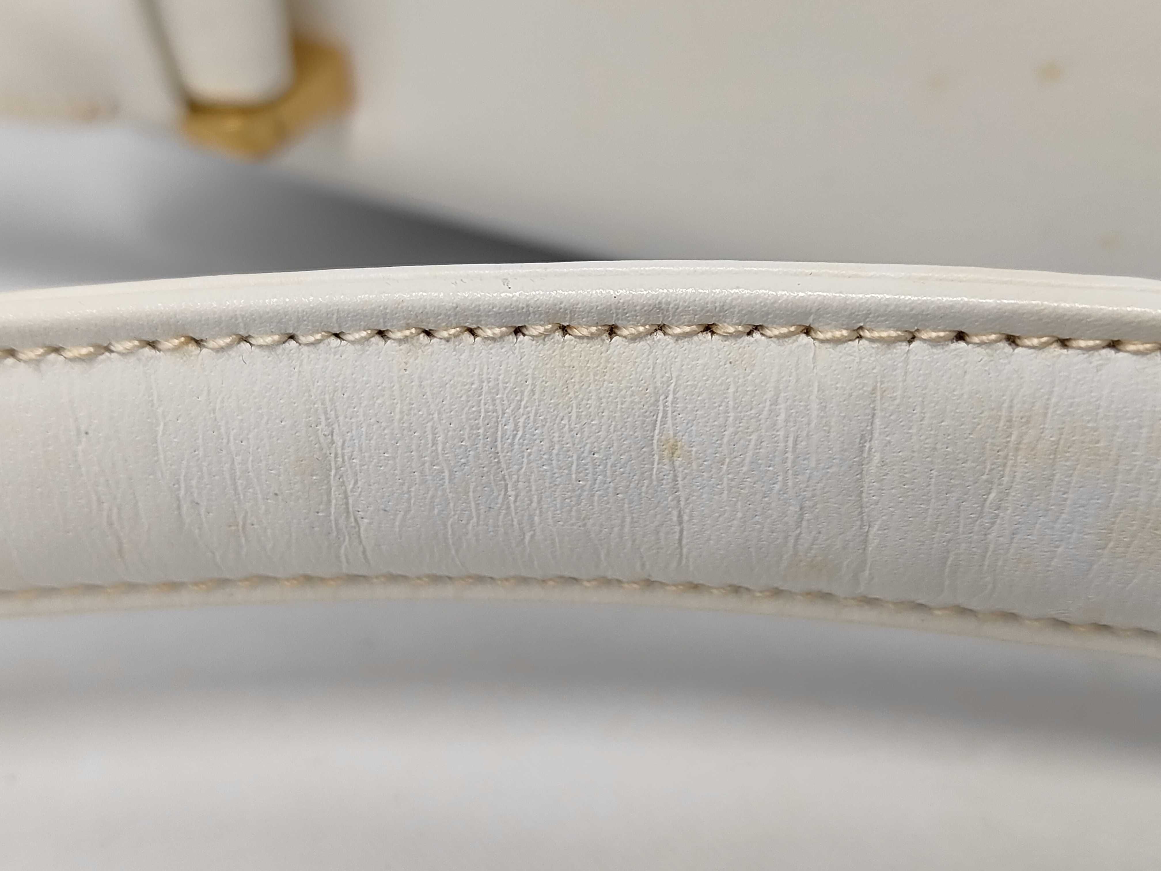 Old Gucci Leather Handbag White Handbag — view 7