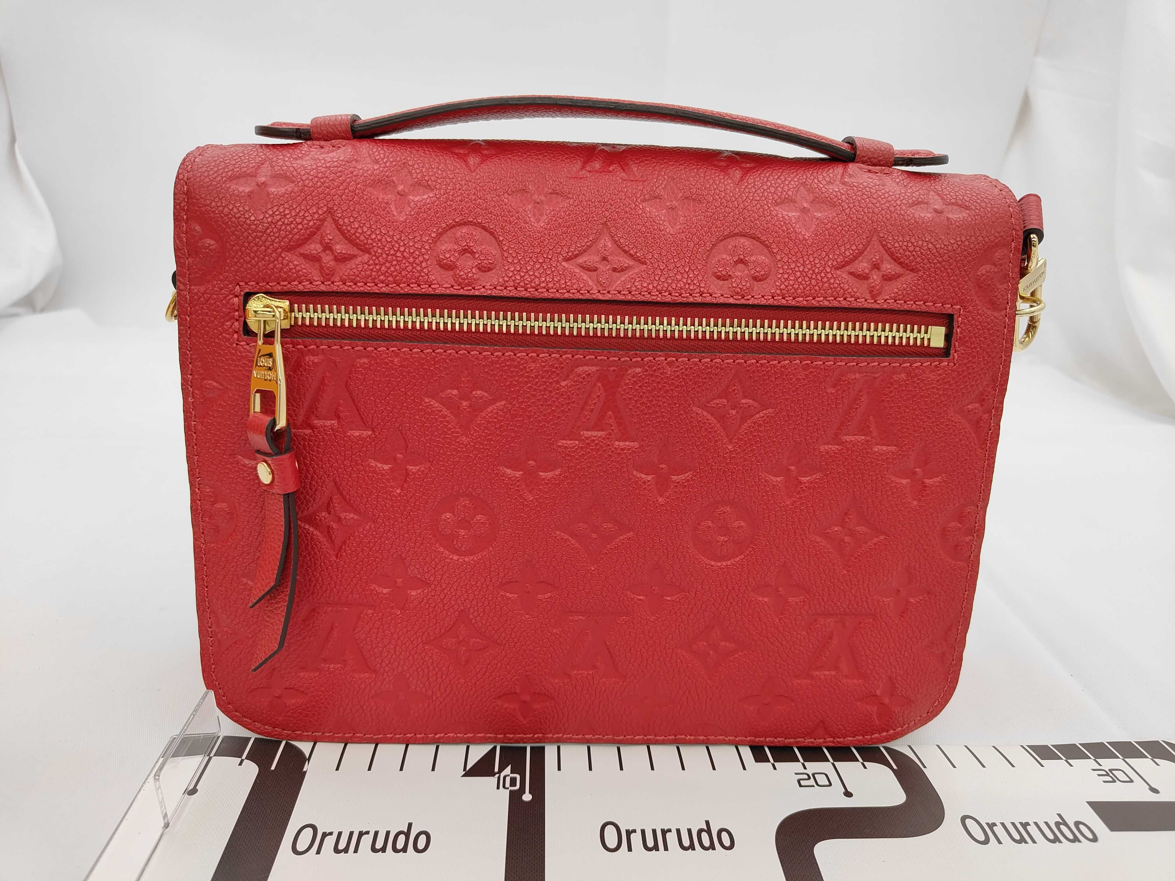 Pochette Métis MM Monogram Empreinte M41488 Red Gold Hardware Shoulder Strap Original Box Dust Bag Shoulder Bag — view 2