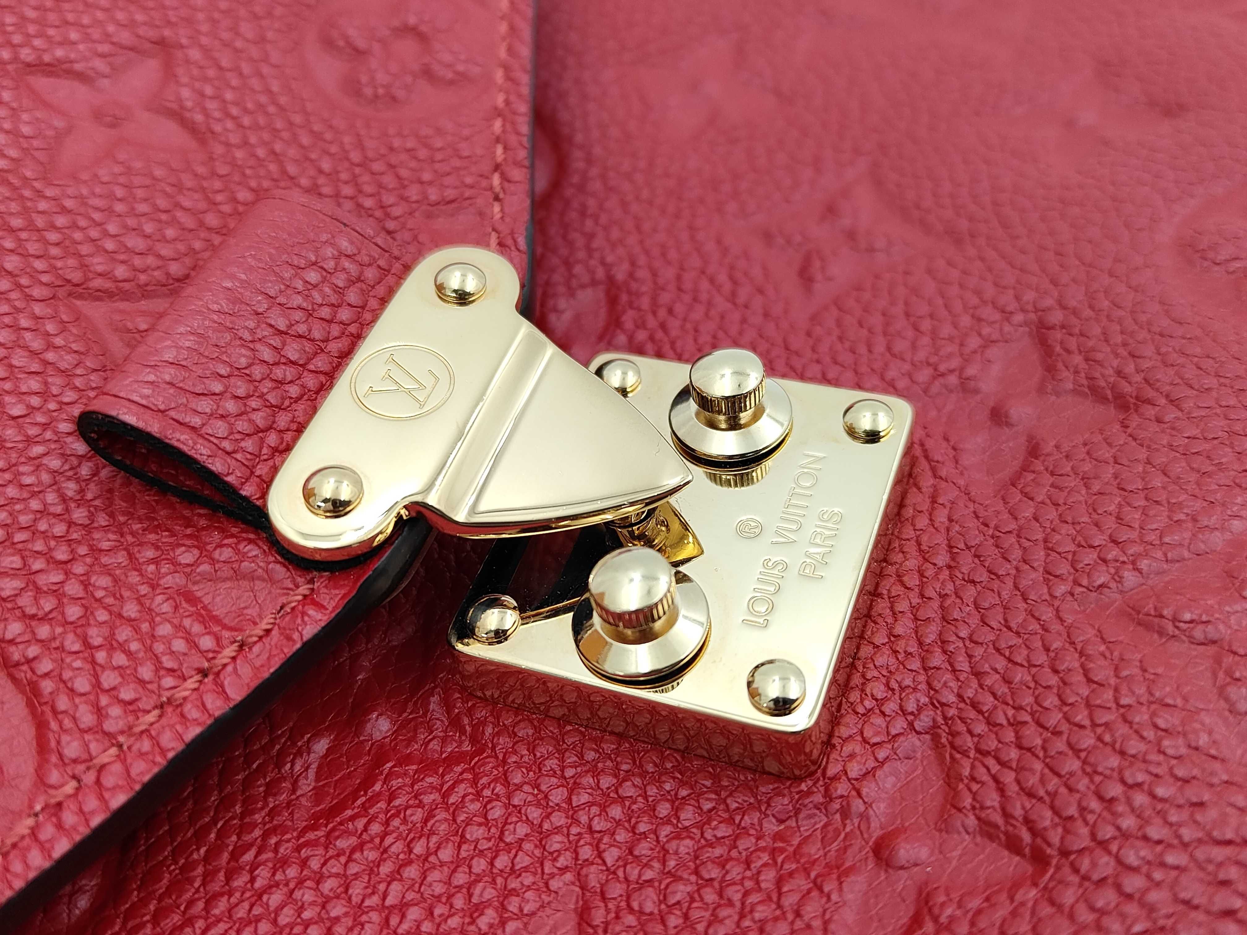 Pochette Métis MM Monogram Empreinte M41488 Red Gold Hardware Shoulder Strap Original Box Dust Bag Shoulder Bag — view 12