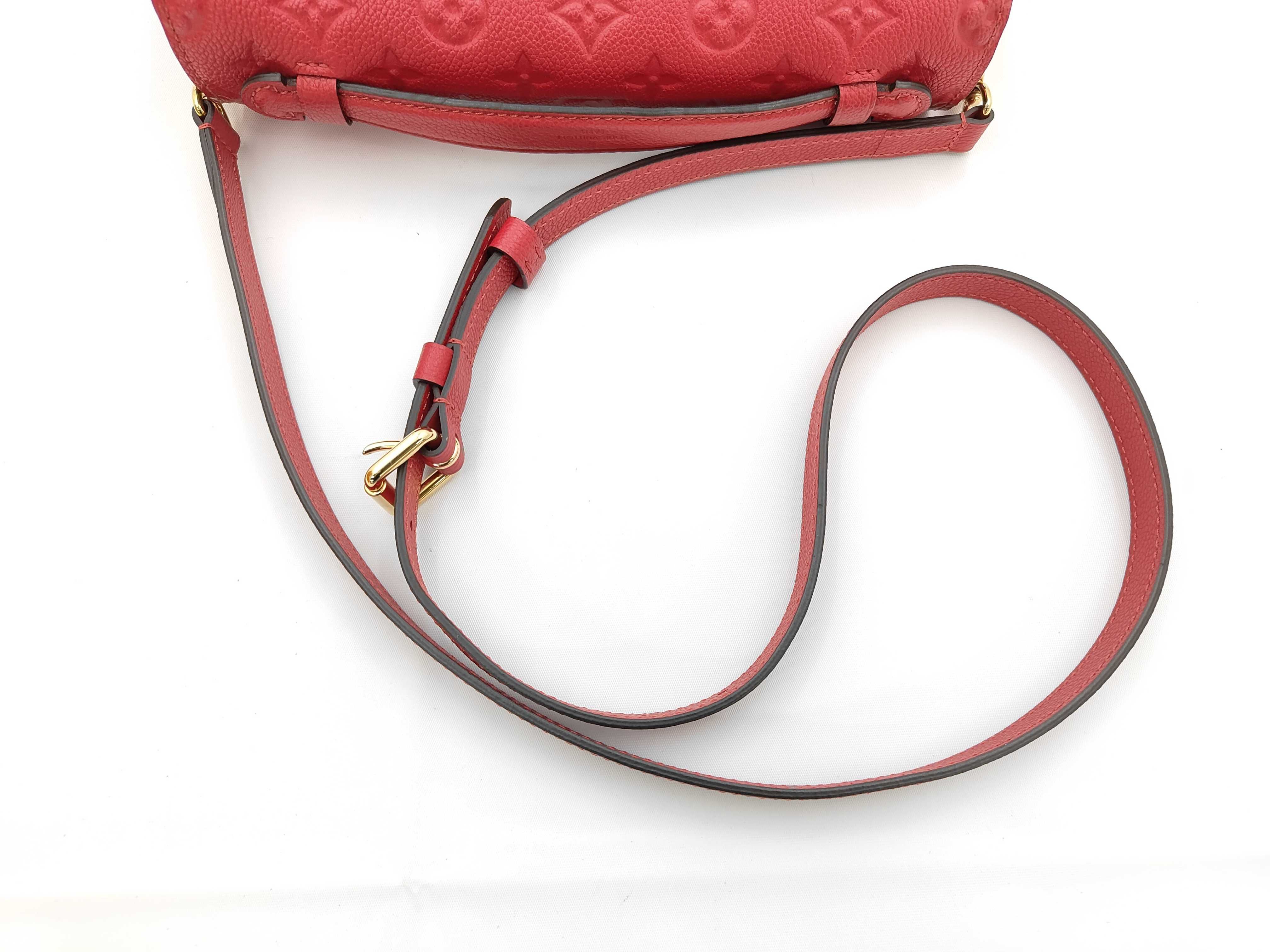 Pochette Métis MM Monogram Empreinte M41488 Red Gold Hardware Shoulder Strap Original Box Dust Bag Shoulder Bag — view 3