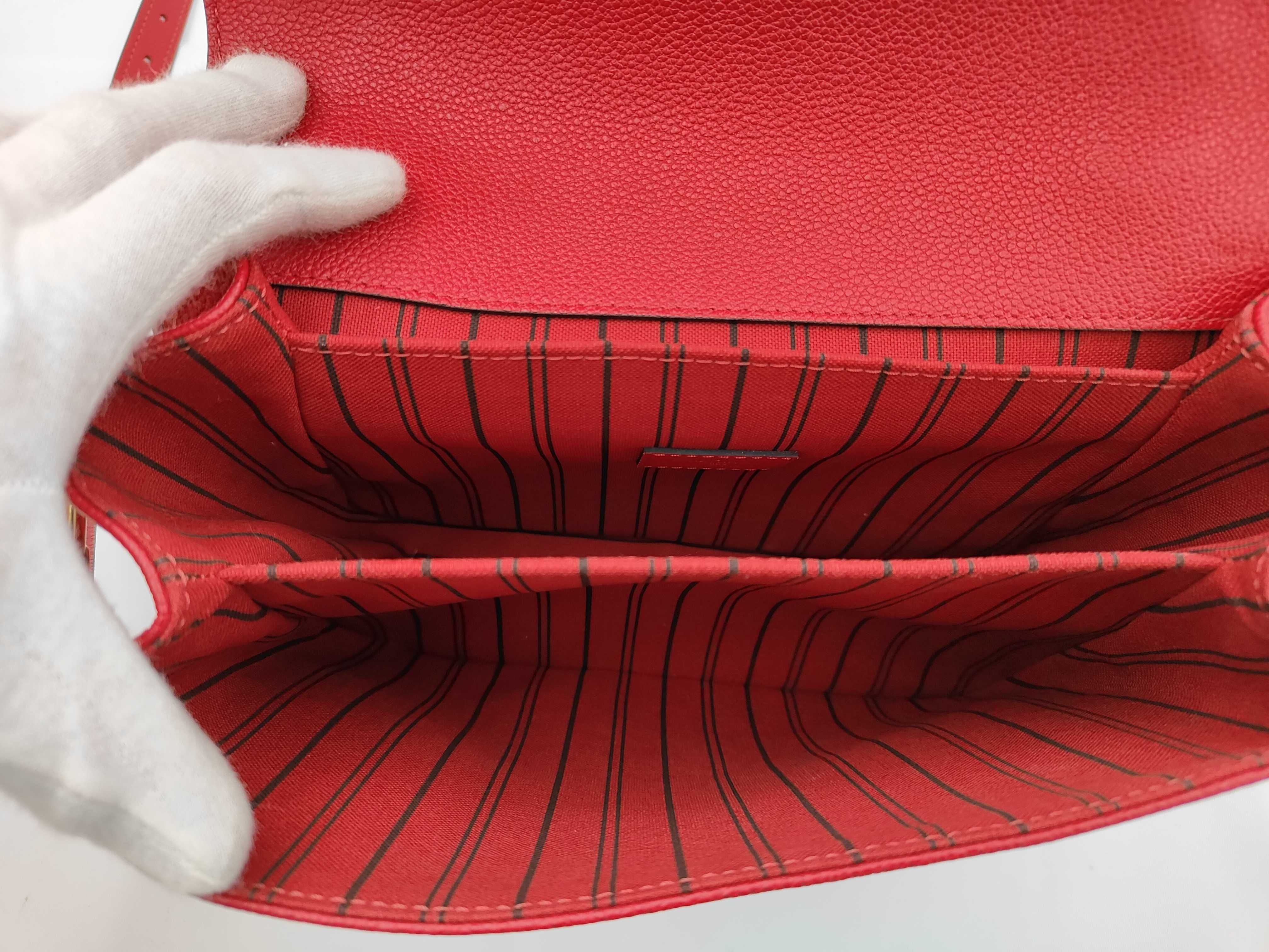 Pochette Métis MM Monogram Empreinte M41488 Red Gold Hardware Shoulder Strap Original Box Dust Bag Shoulder Bag — view 7