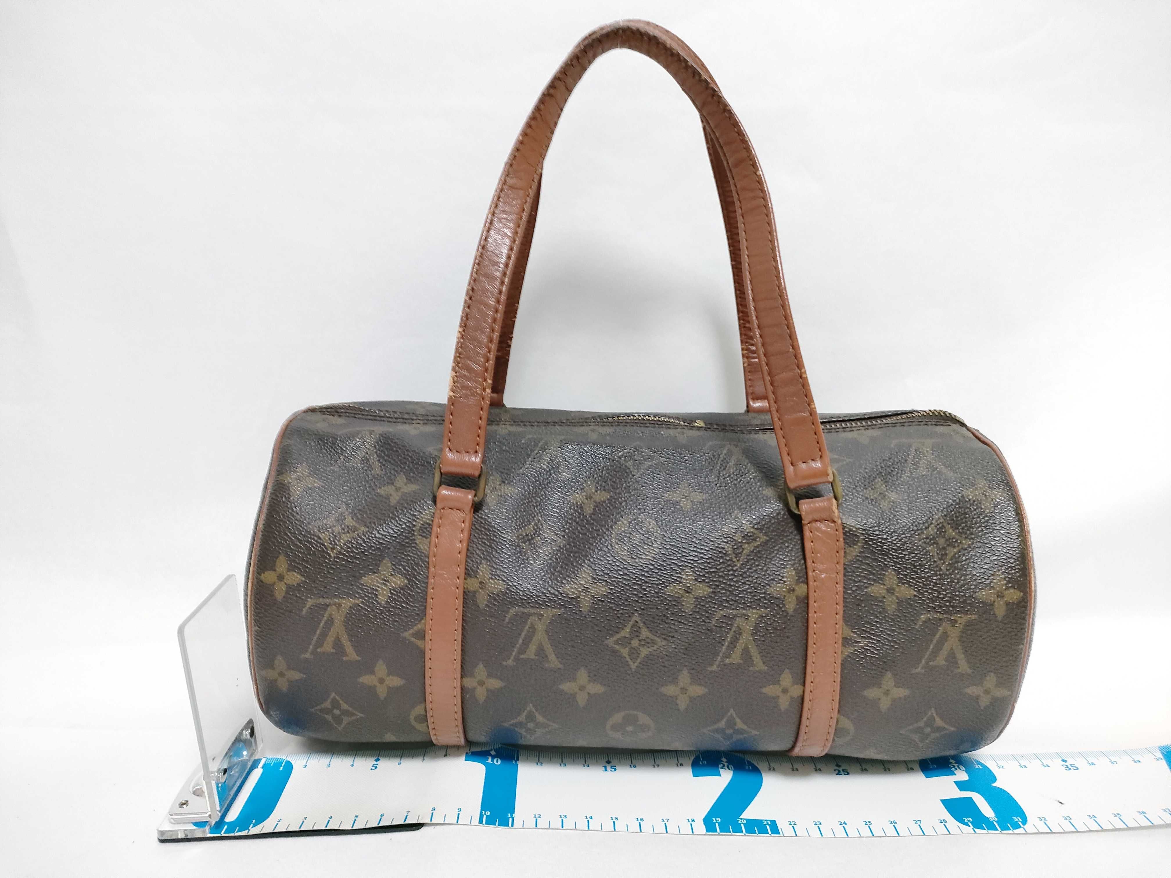 Monogram Louis Vuitton Papillon 30 Handbag with Pouch — view 2