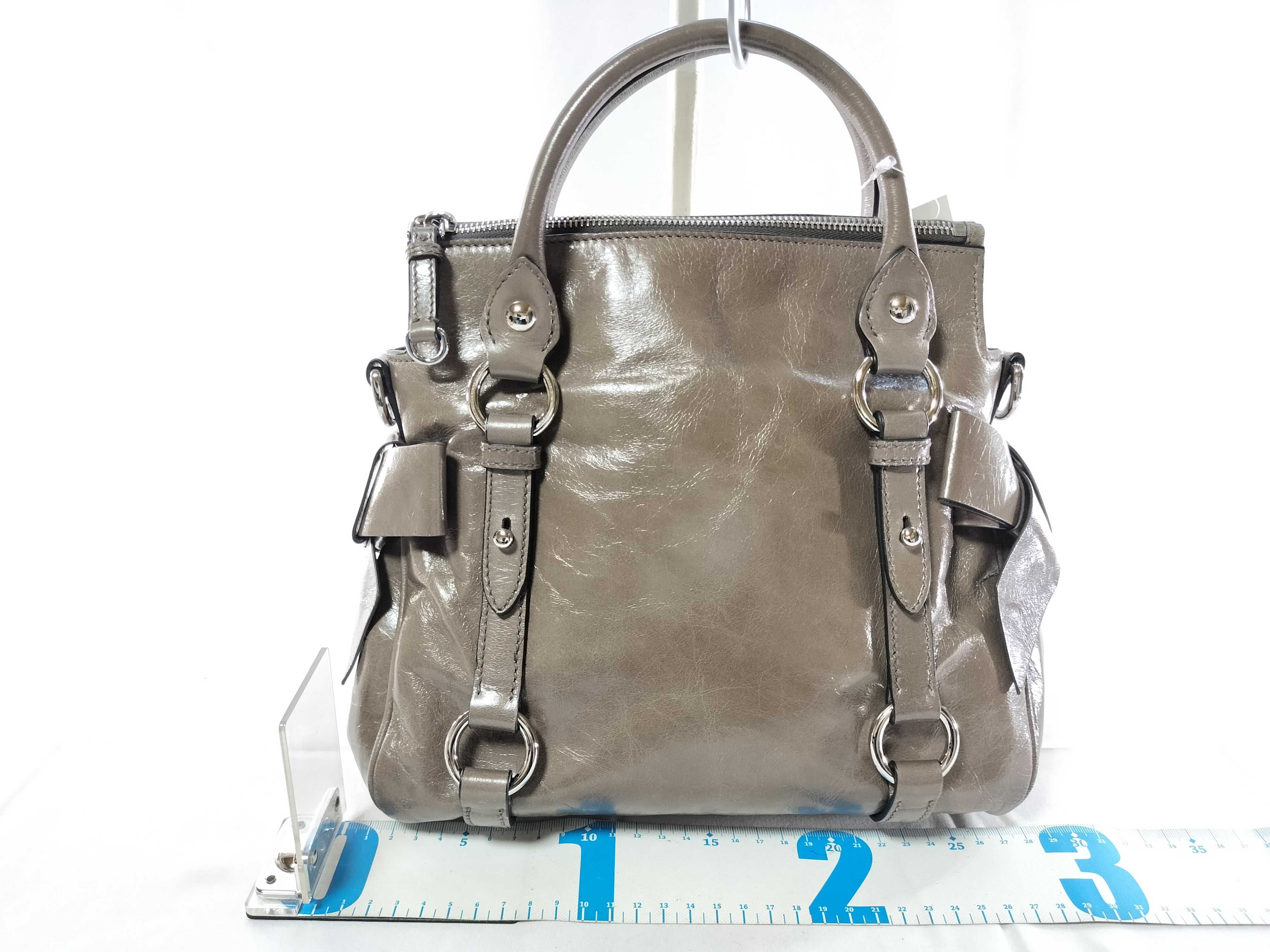 Leather Side Ribbon RT0438 2-Way Tote Bag — view 2