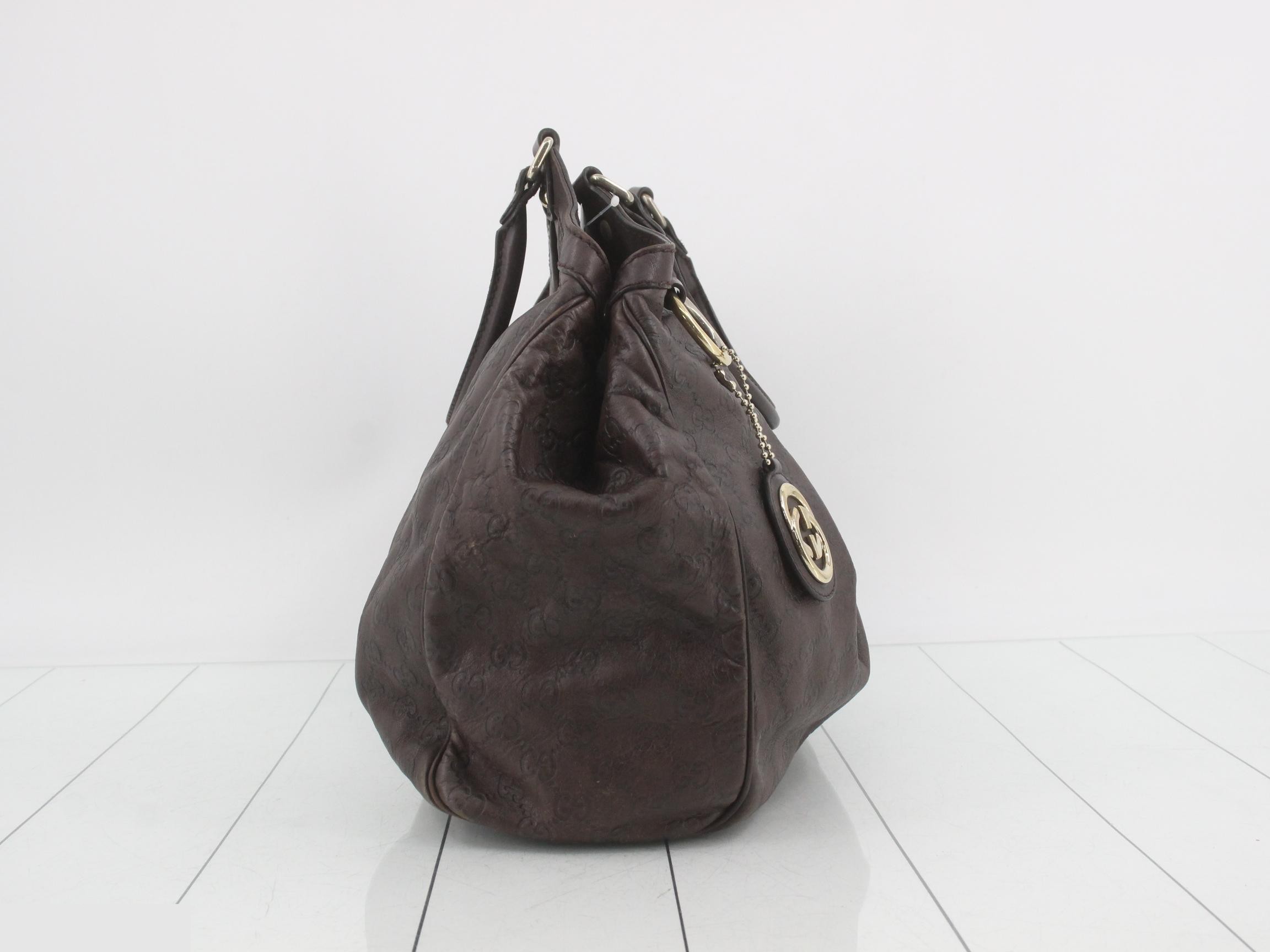 Guccissima Sukey Tote Bag with Braided Handles and GG Charm — view 4