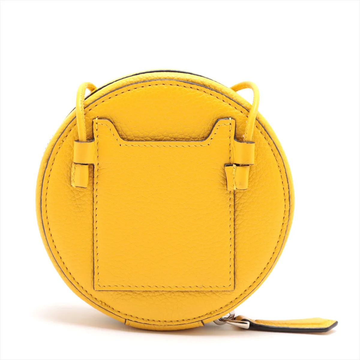 leather shoulder bag yellow 7M0359 — view 2