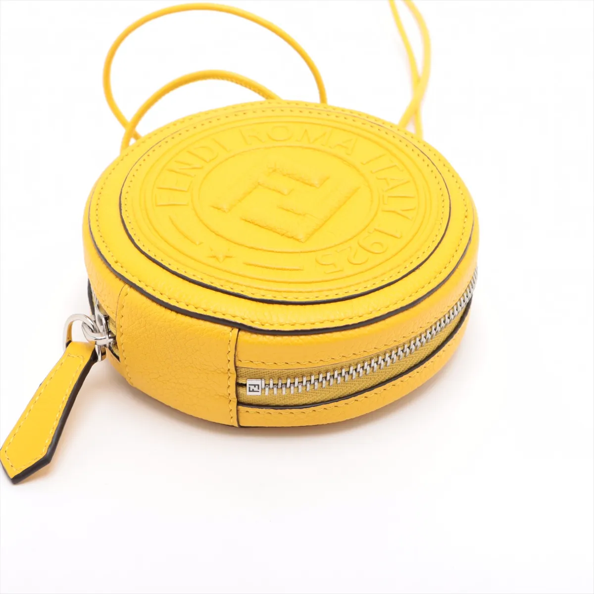 leather shoulder bag yellow 7M0359 — view 3