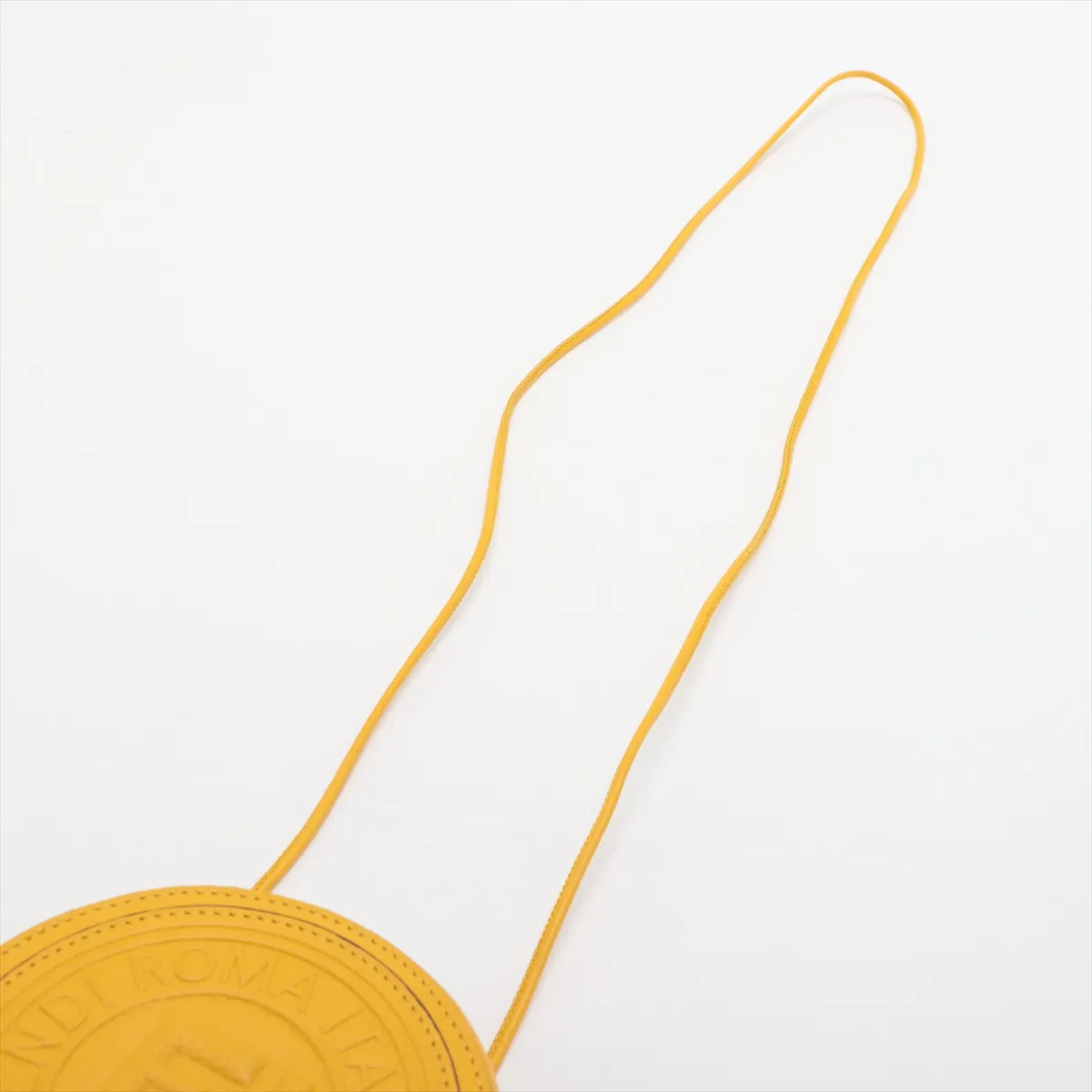 leather shoulder bag yellow 7M0359 — view 5