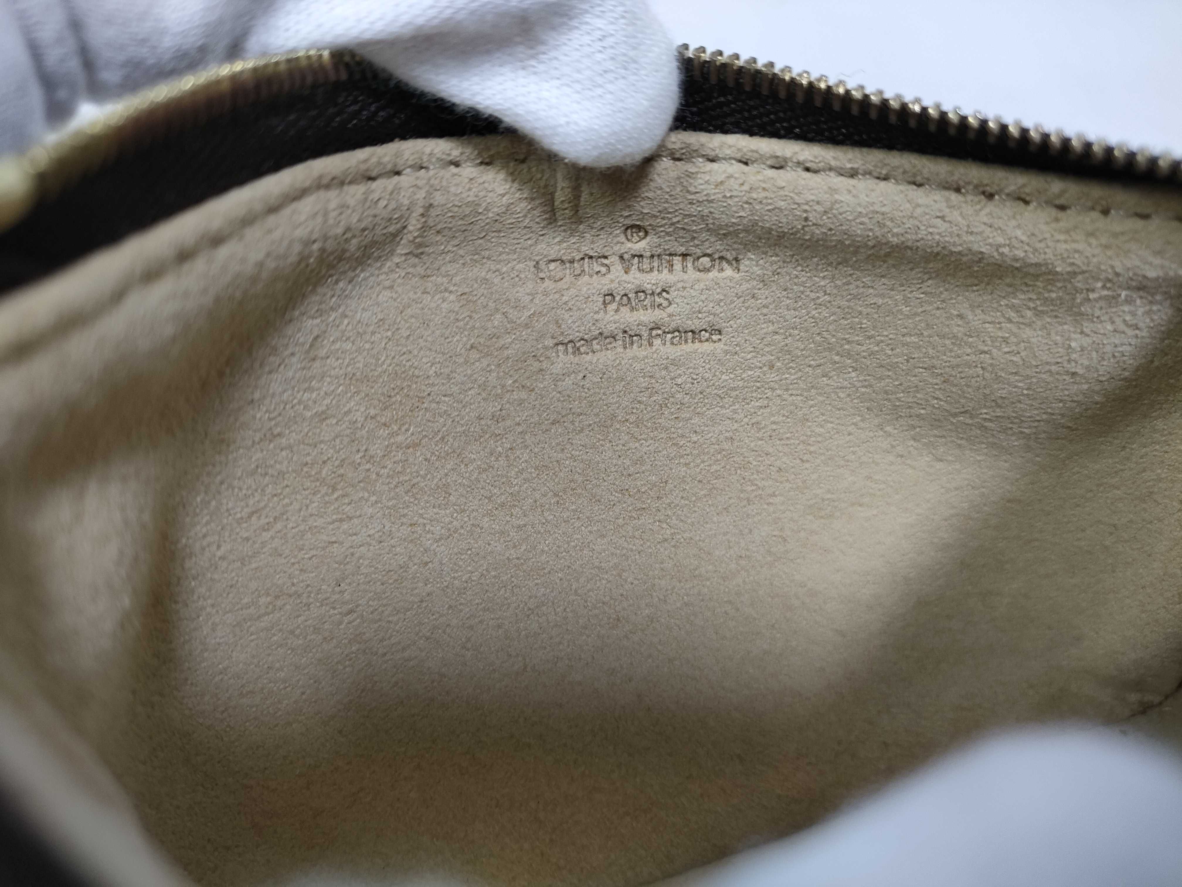 Monogram Louis Vuitton Monogram Pochette Mila PM Coin Case Chain Handbag — view 14