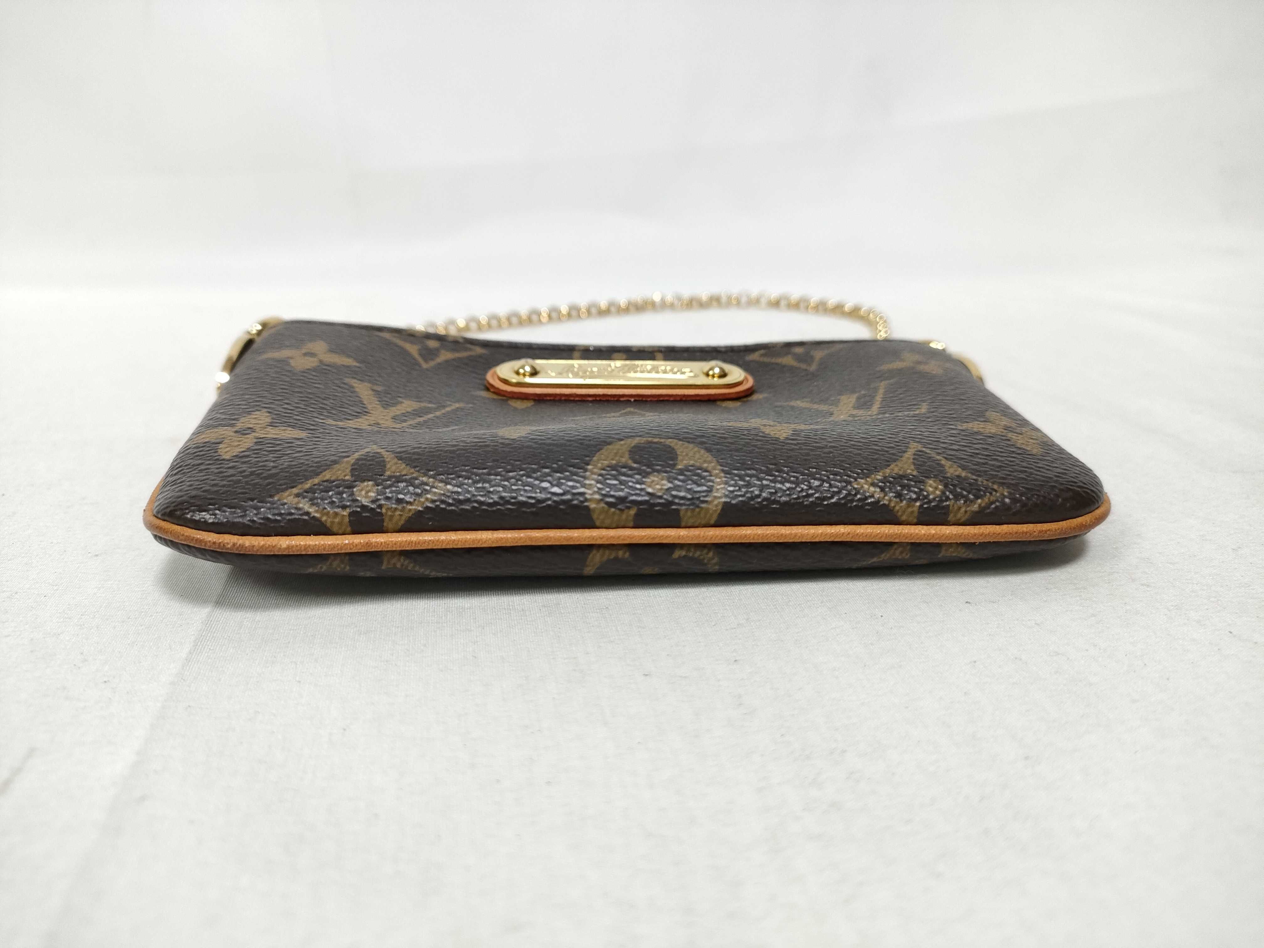 Monogram Louis Vuitton Monogram Pochette Mila PM Coin Case Chain Handbag — view 3