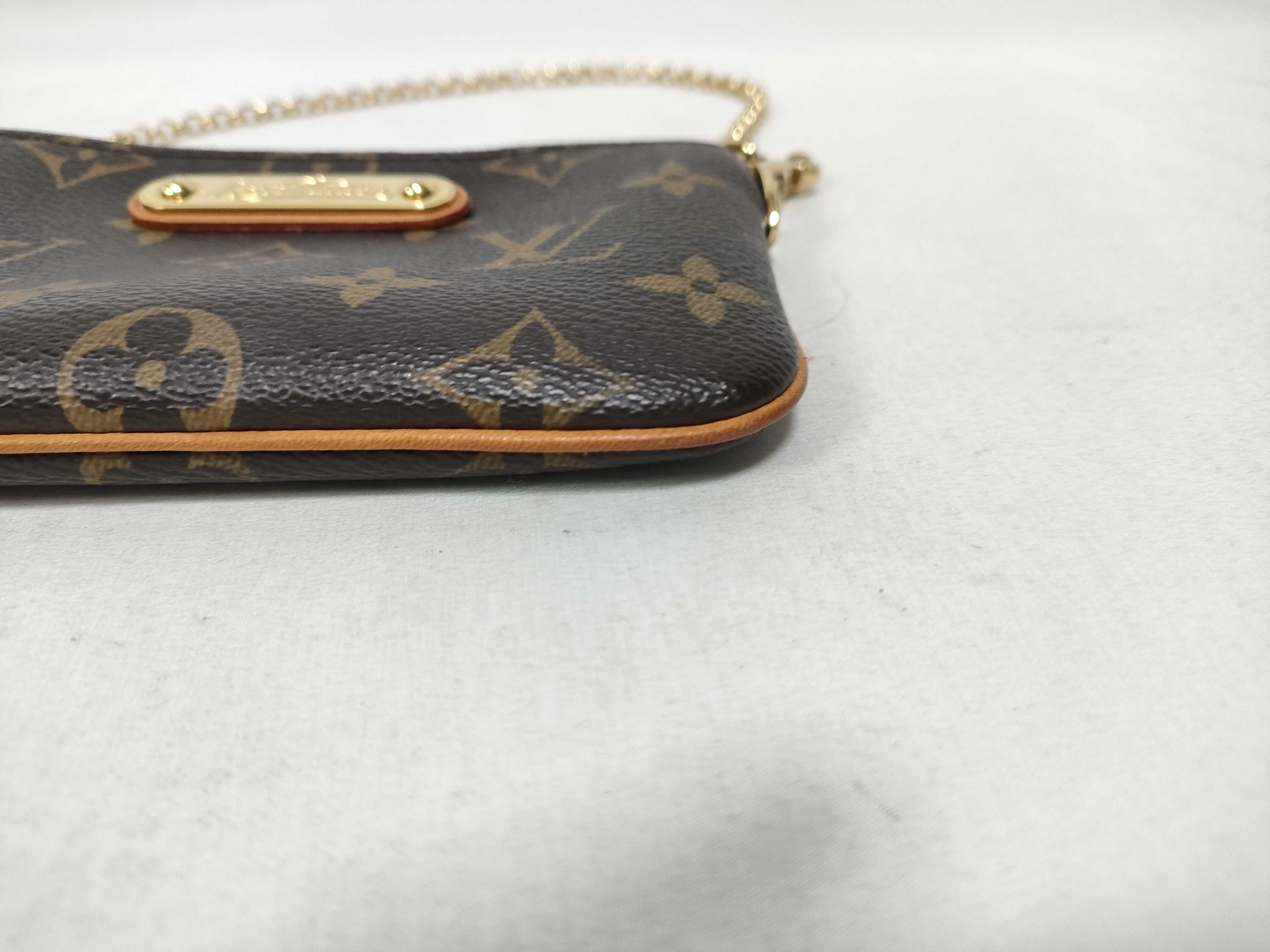 Monogram Louis Vuitton Monogram Pochette Mila PM Coin Case Chain Handbag — view 5