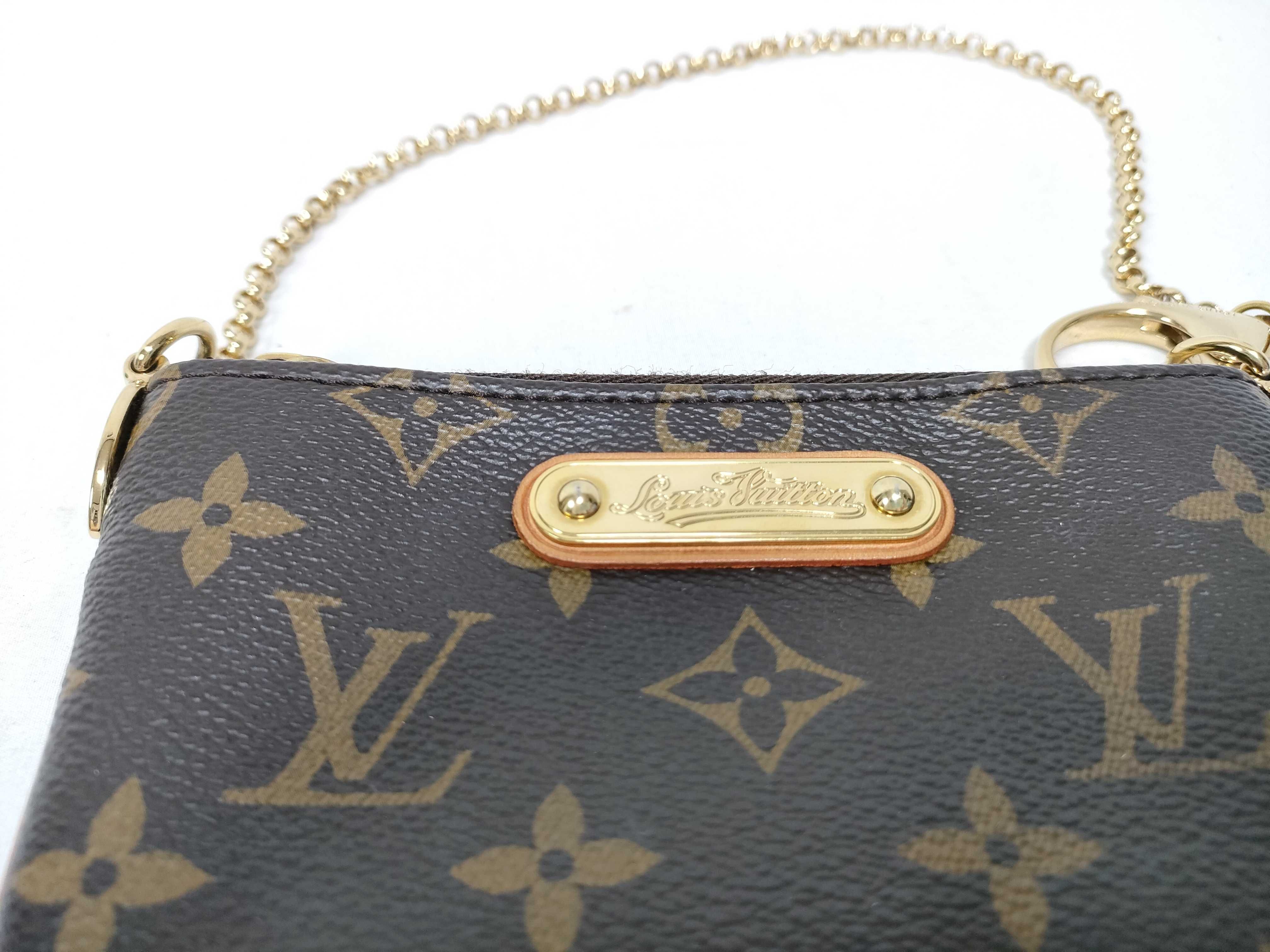 Monogram Louis Vuitton Monogram Pochette Mila PM Coin Case Chain Handbag — view 6