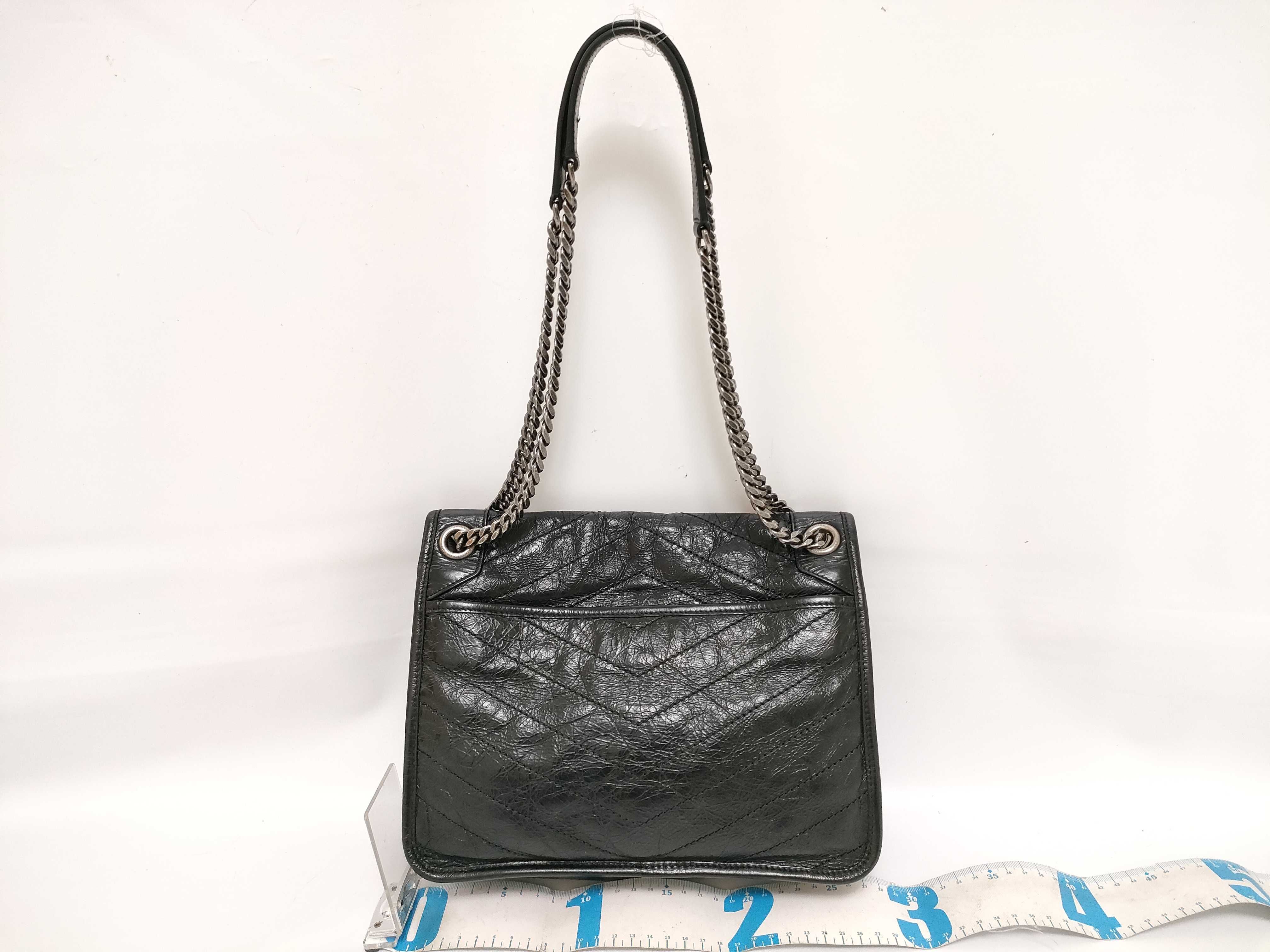 ID- Paris Niki Leather Chain Shoulder Bag Black 498894 Shoulder Bag — view 2