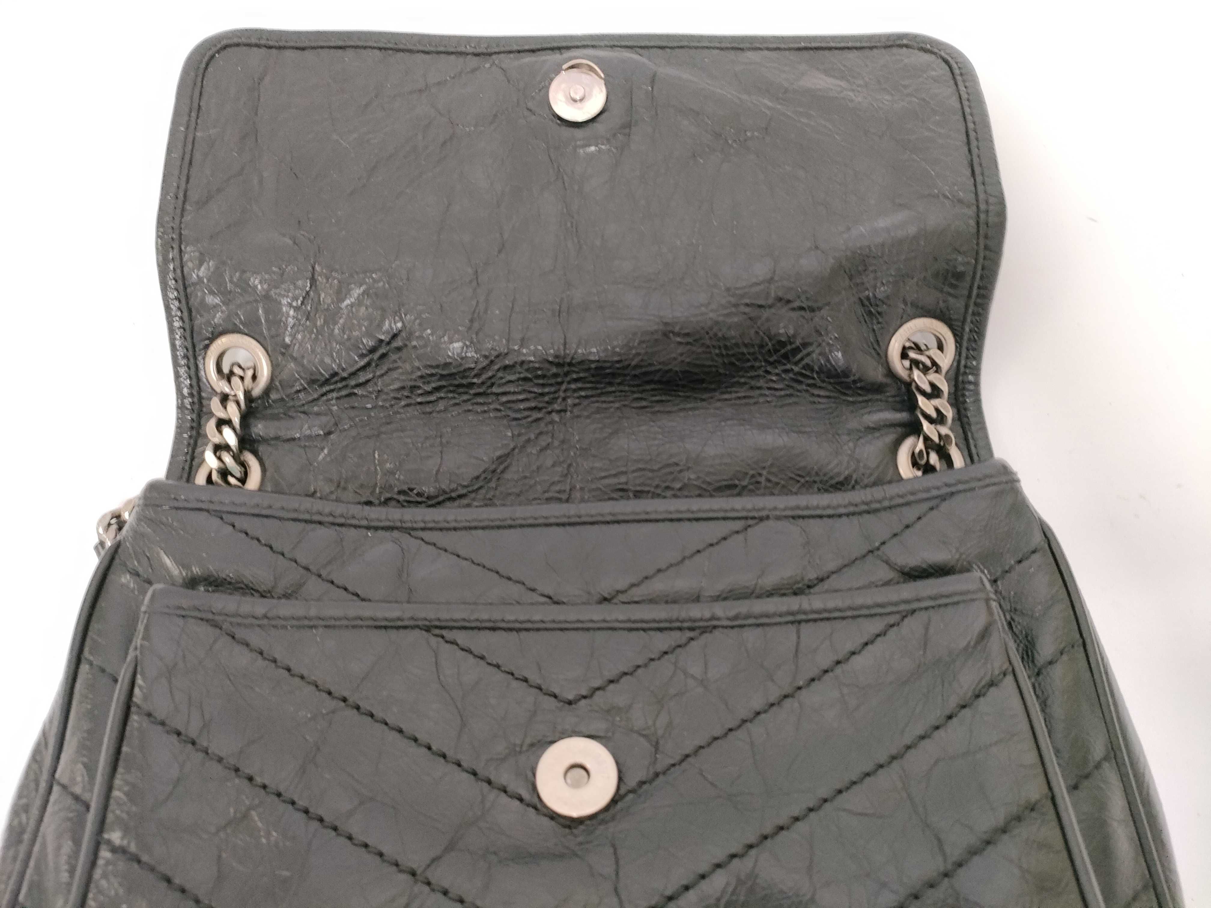 ID- Paris Niki Leather Chain Shoulder Bag Black 498894 Shoulder Bag — view 7