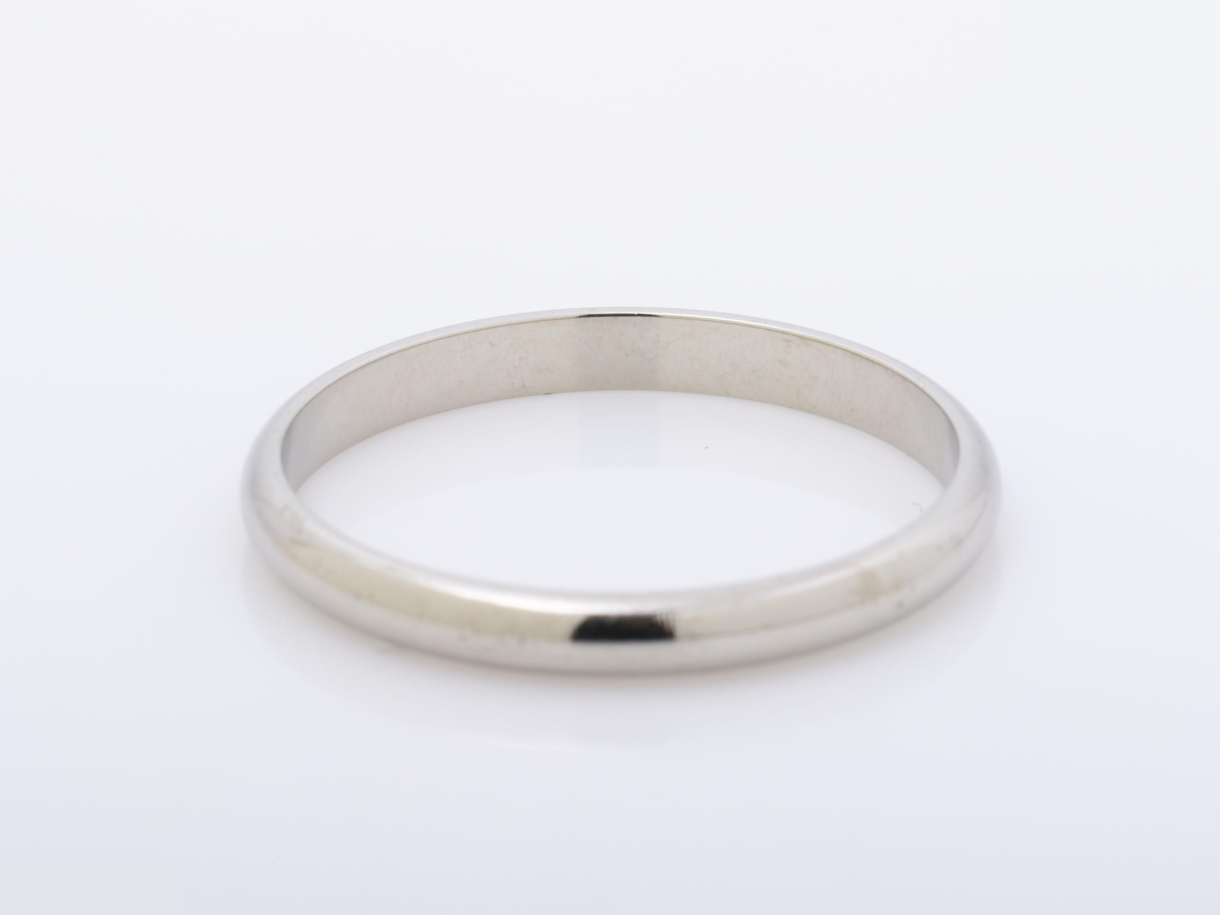 PT950 wedding ring, 3.2g, size #59 — view 2