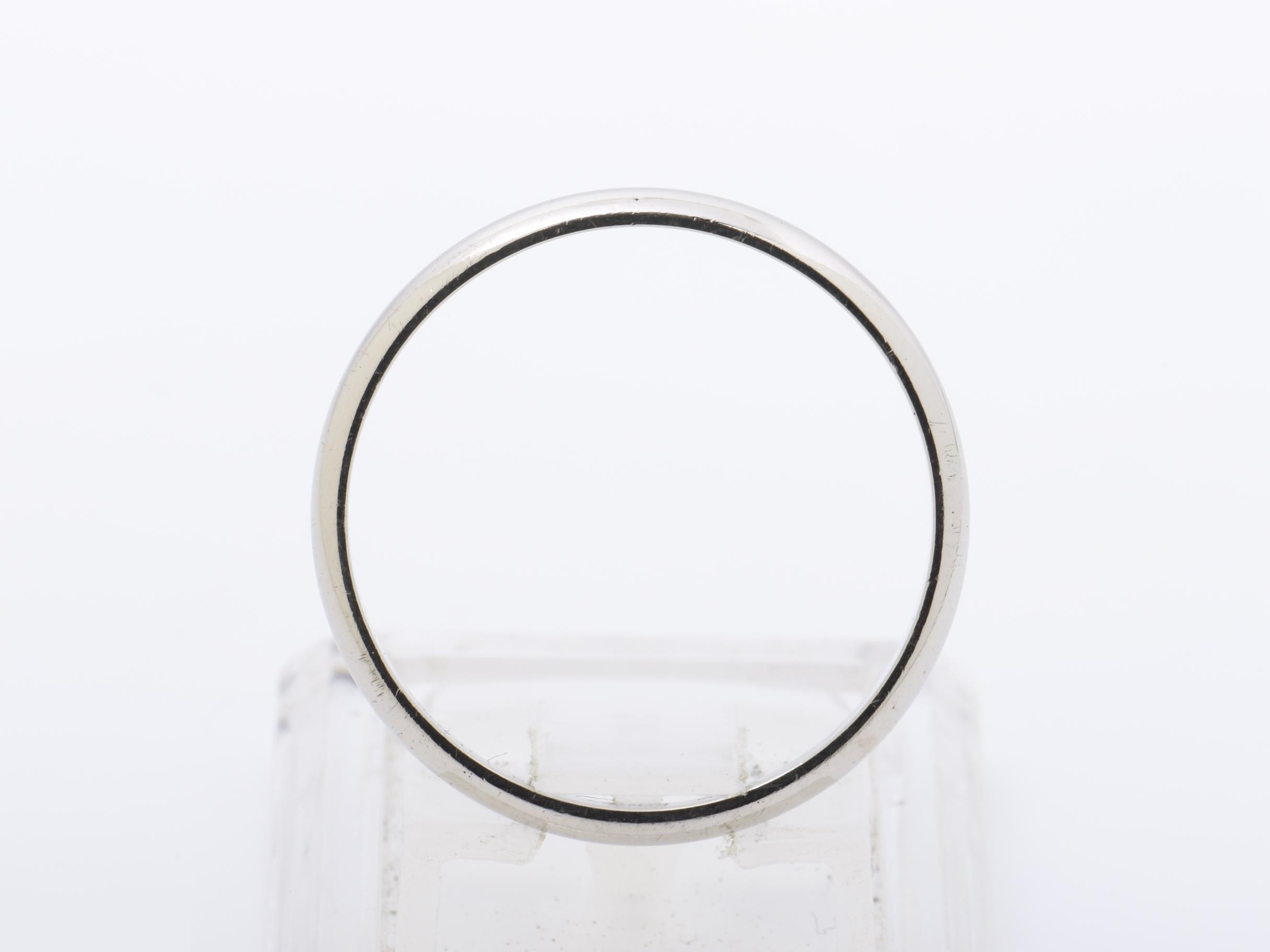 PT950 wedding ring, 3.2g, size #59 — view 3