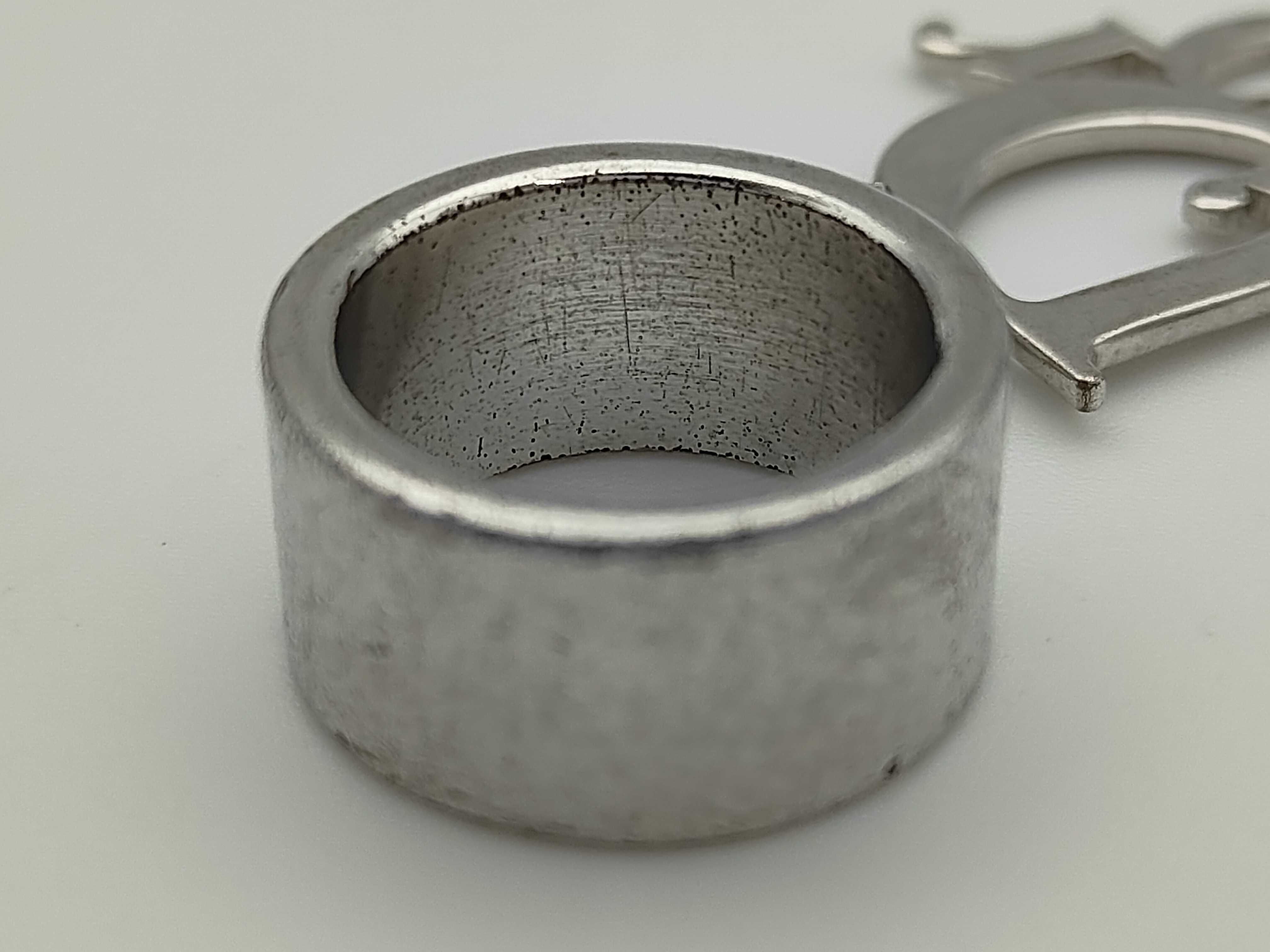 Christian BIC Logo Plate Silver Ring — view 3