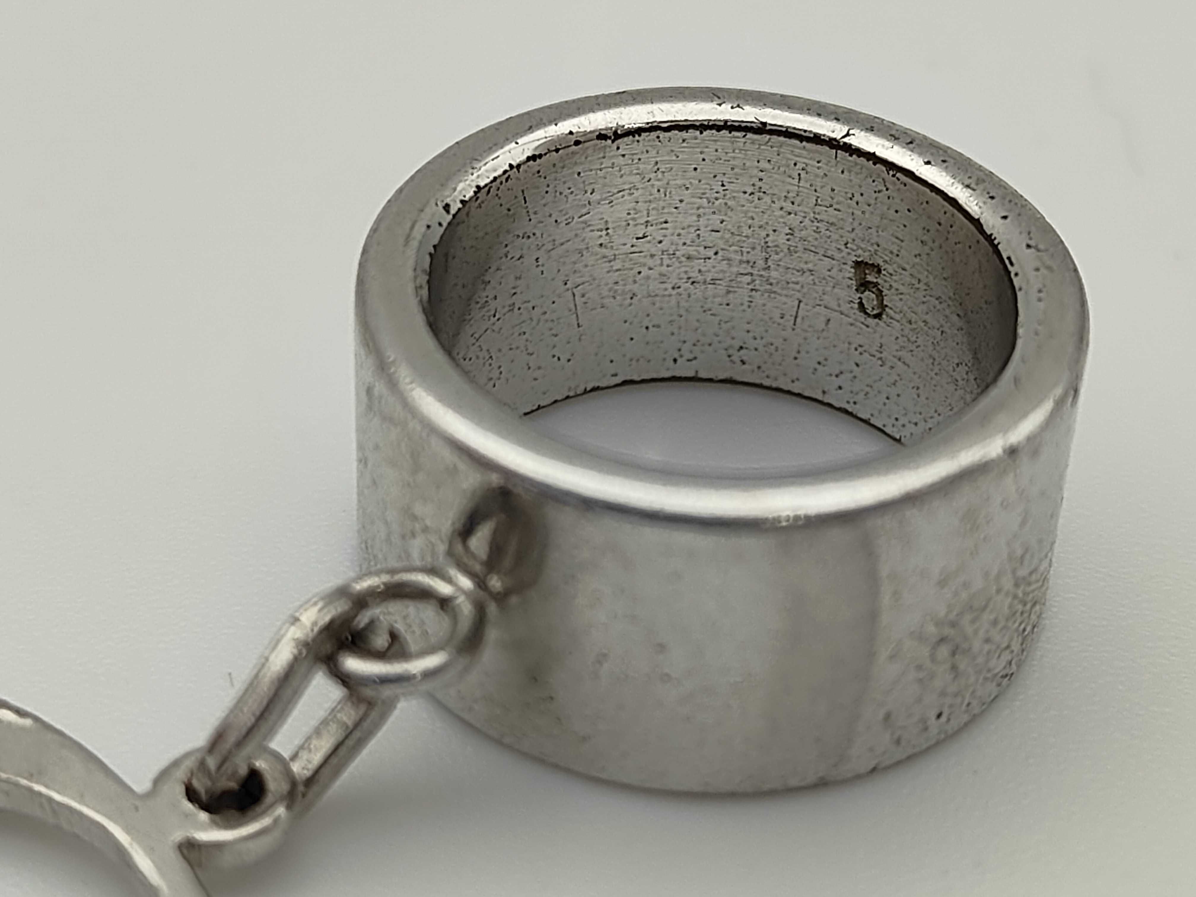 Christian BIC Logo Plate Silver Ring — view 4