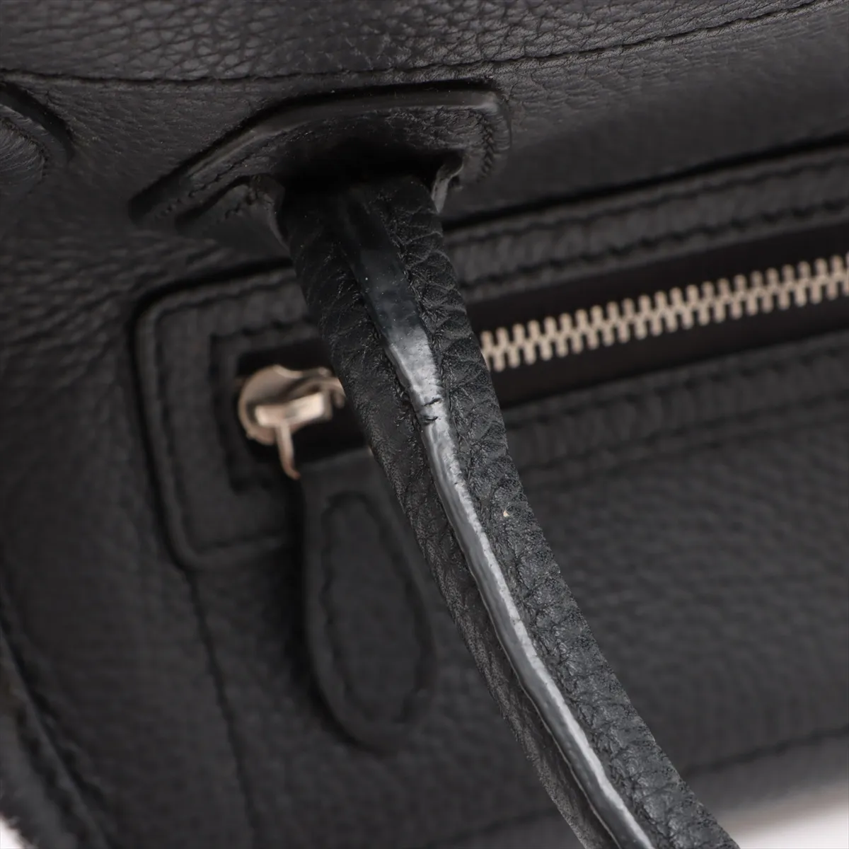 Luggage Nano Shopper Leather 2WAY Handbag Black — view 12