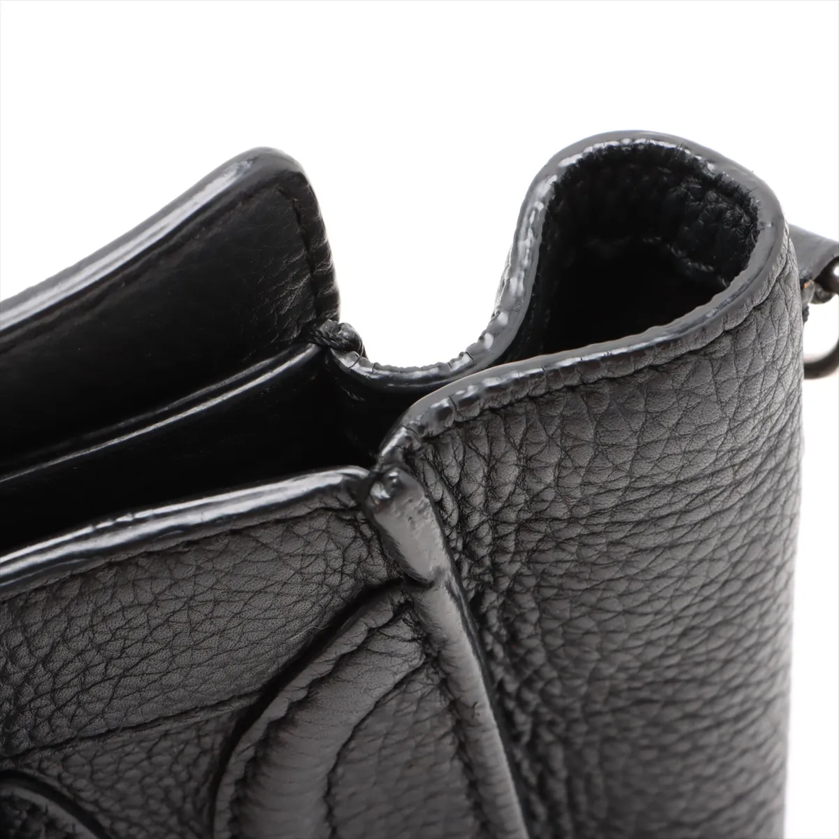 Luggage Nano Shopper Leather 2WAY Handbag Black — view 13