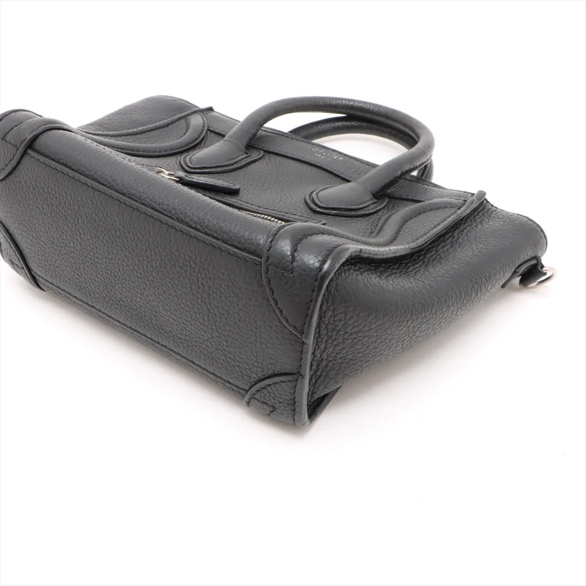 Luggage Nano Shopper Leather 2WAY Handbag Black — view 3