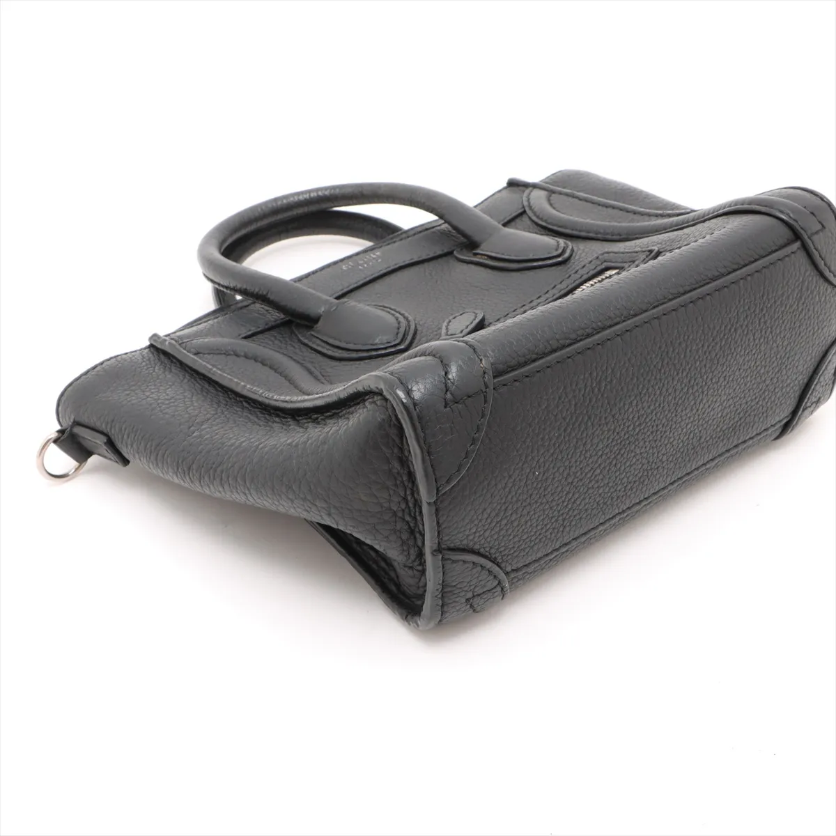 Luggage Nano Shopper Leather 2WAY Handbag Black — view 4