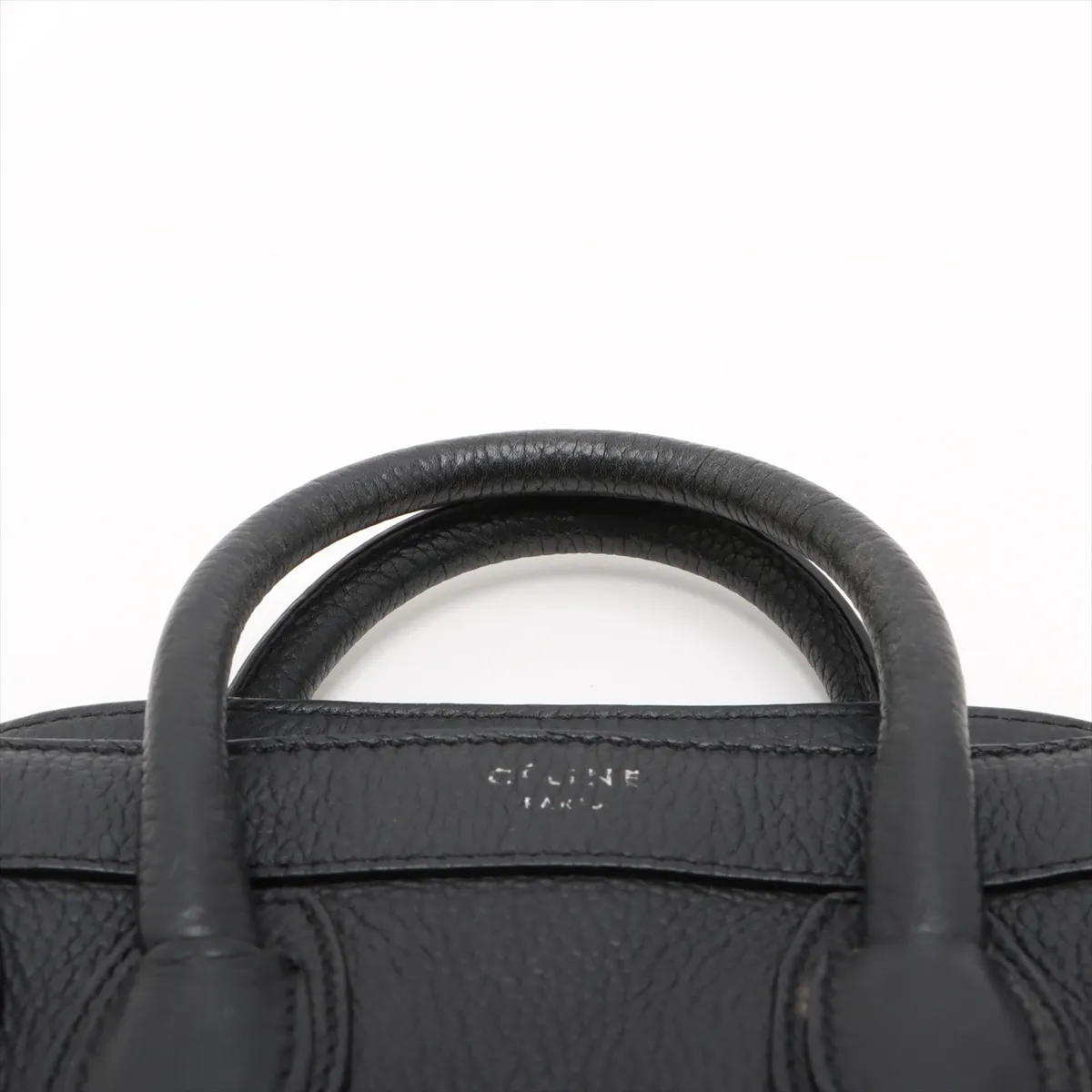 Luggage Nano Shopper Leather 2WAY Handbag Black — view 6