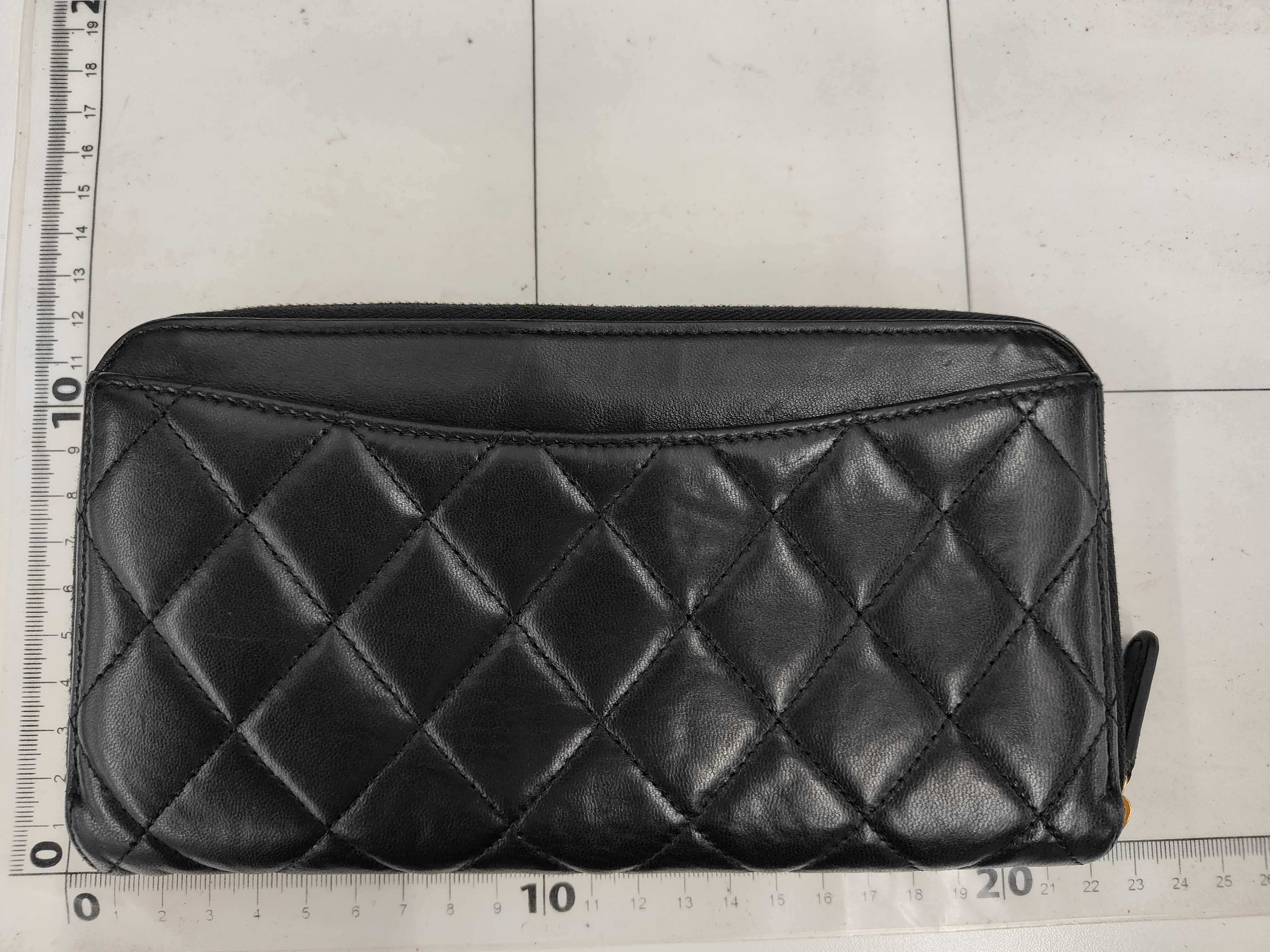 Matelassé Lambskin Long Wallet, Black, Serial Number 28 — view 2