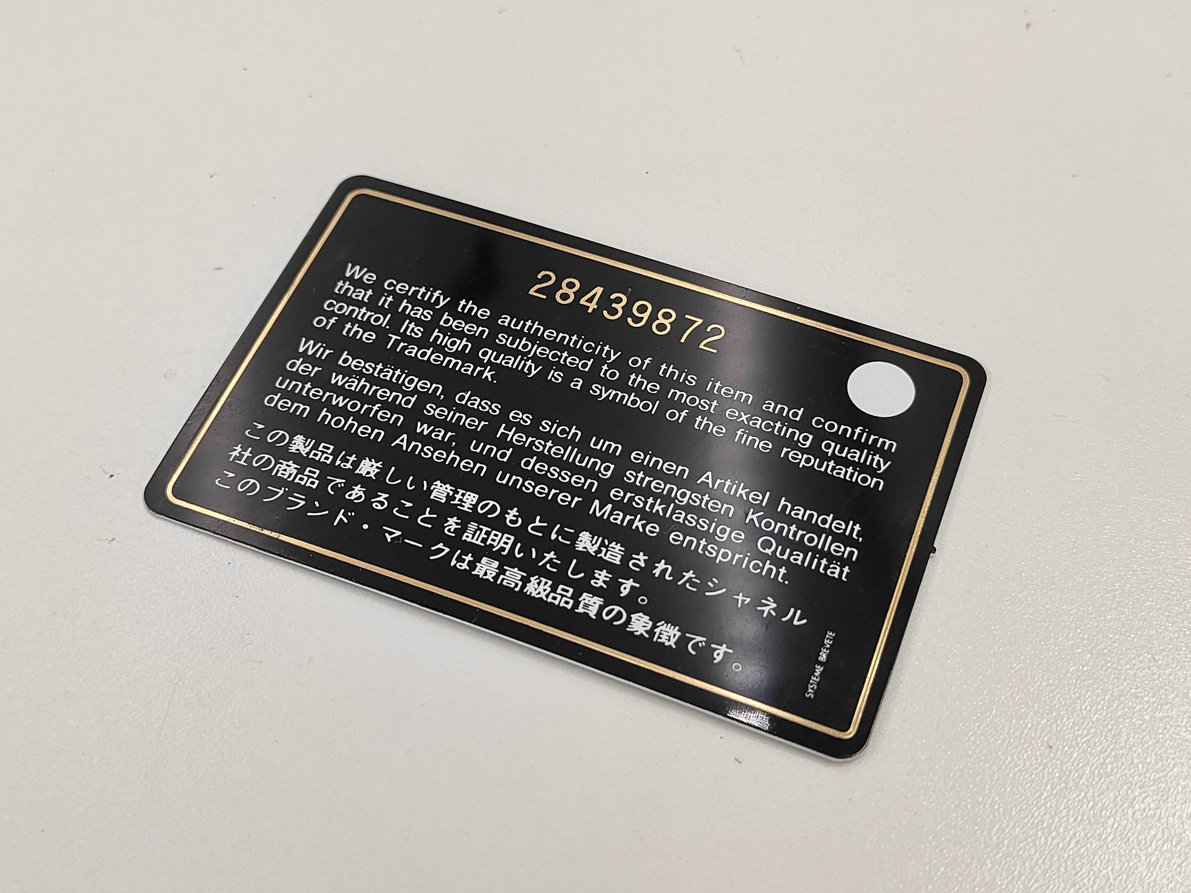 Matelassé Lambskin Long Wallet, Black, Serial Number 28 — view 9