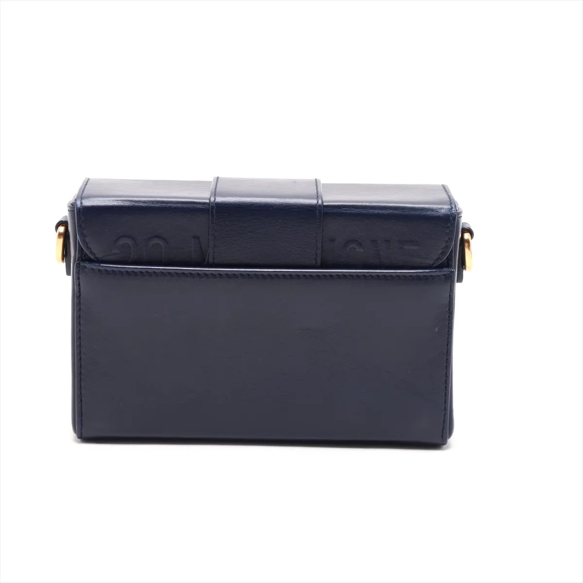 Montaigne 30 Leather Shoulder Bag, Navy — view 2