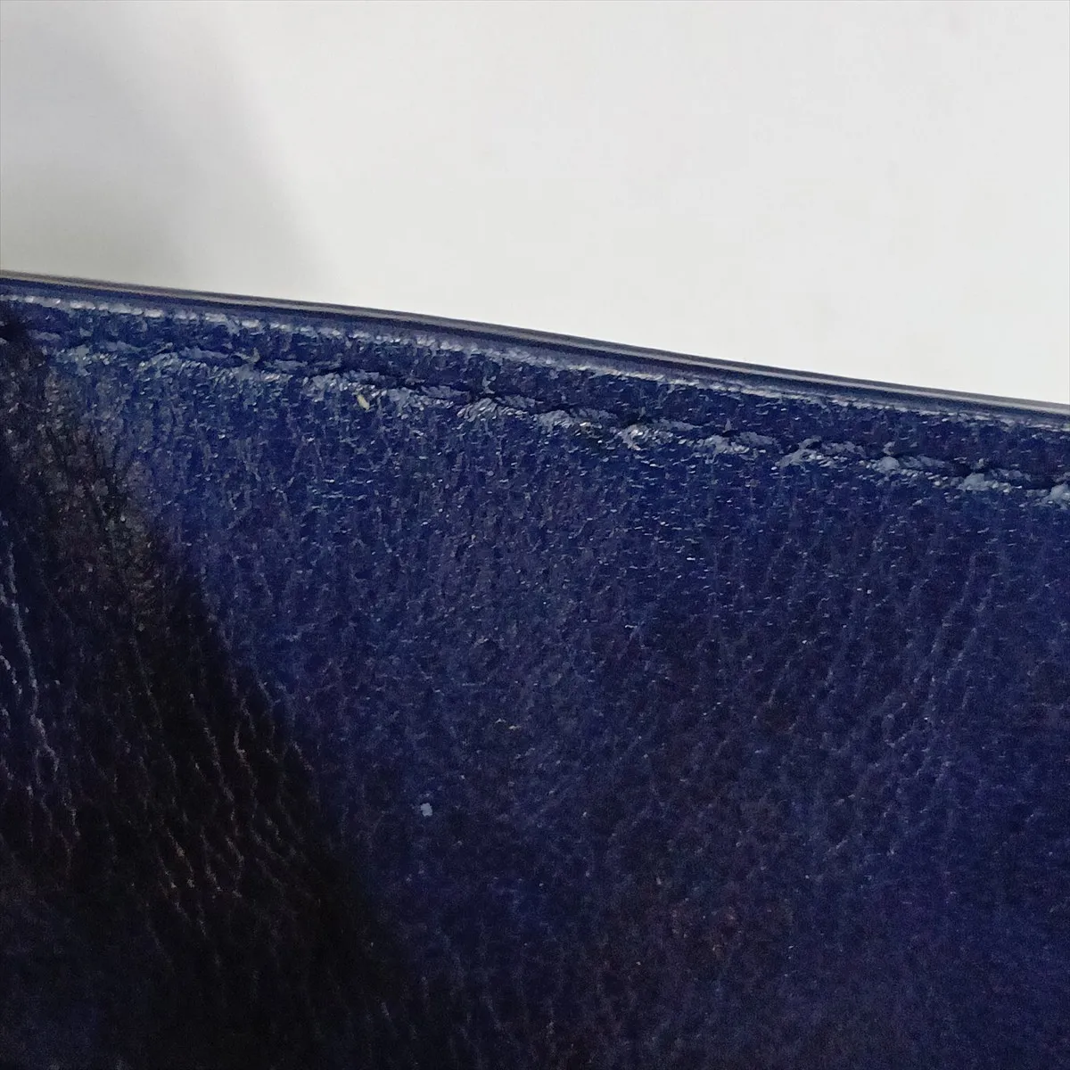 Montaigne 30 Leather Shoulder Bag, Navy — view 11