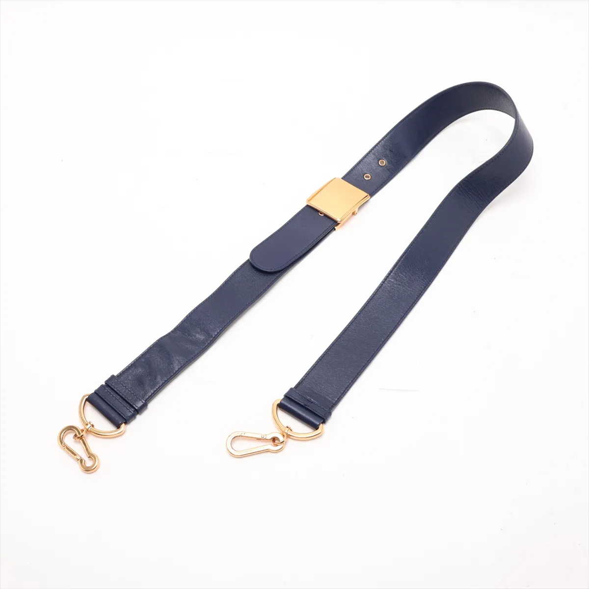 Montaigne 30 Leather Shoulder Bag, Navy — view 5