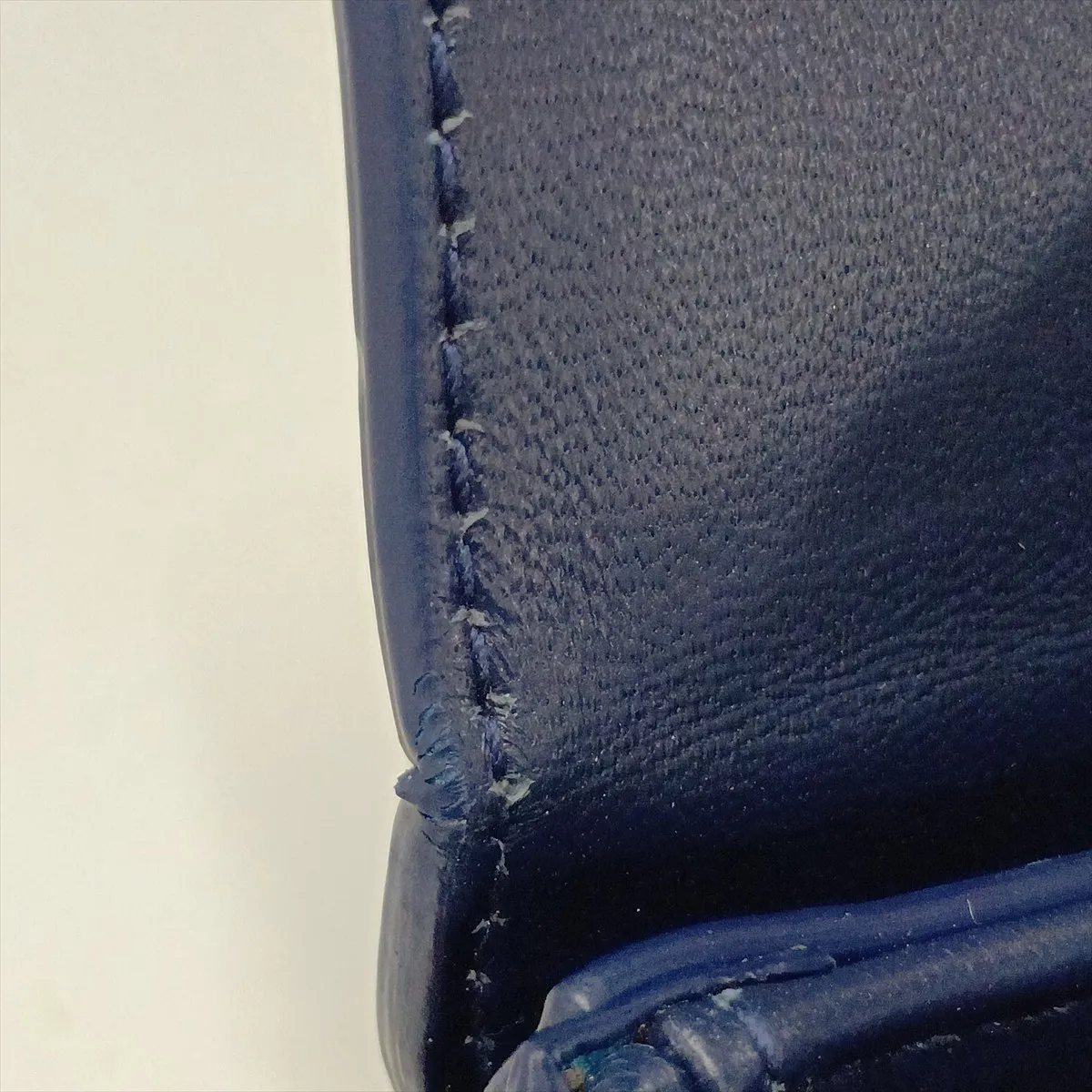 Montaigne 30 Leather Shoulder Bag, Navy — view 10