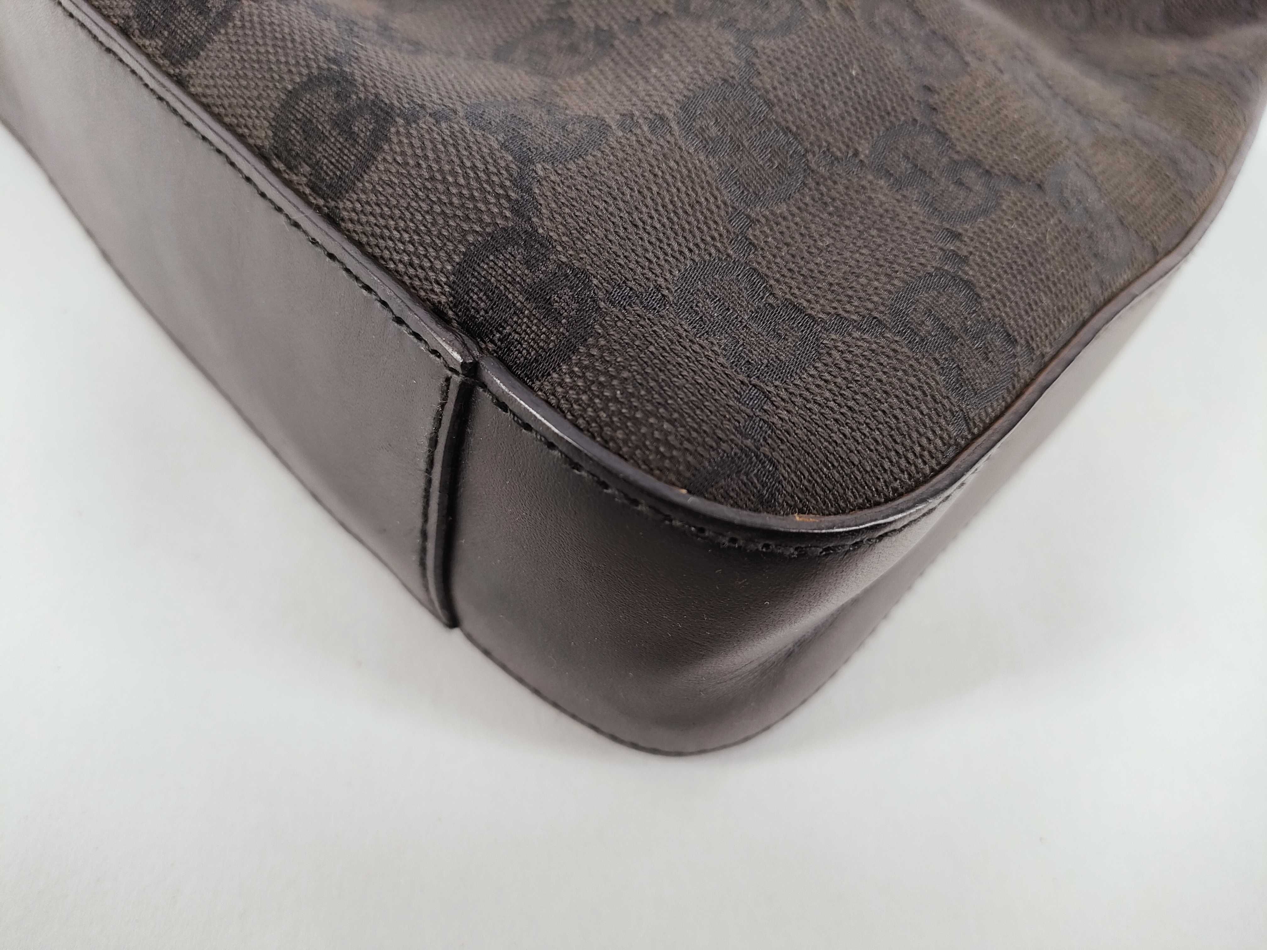 GG Canvas Handbag, Black — view 7
