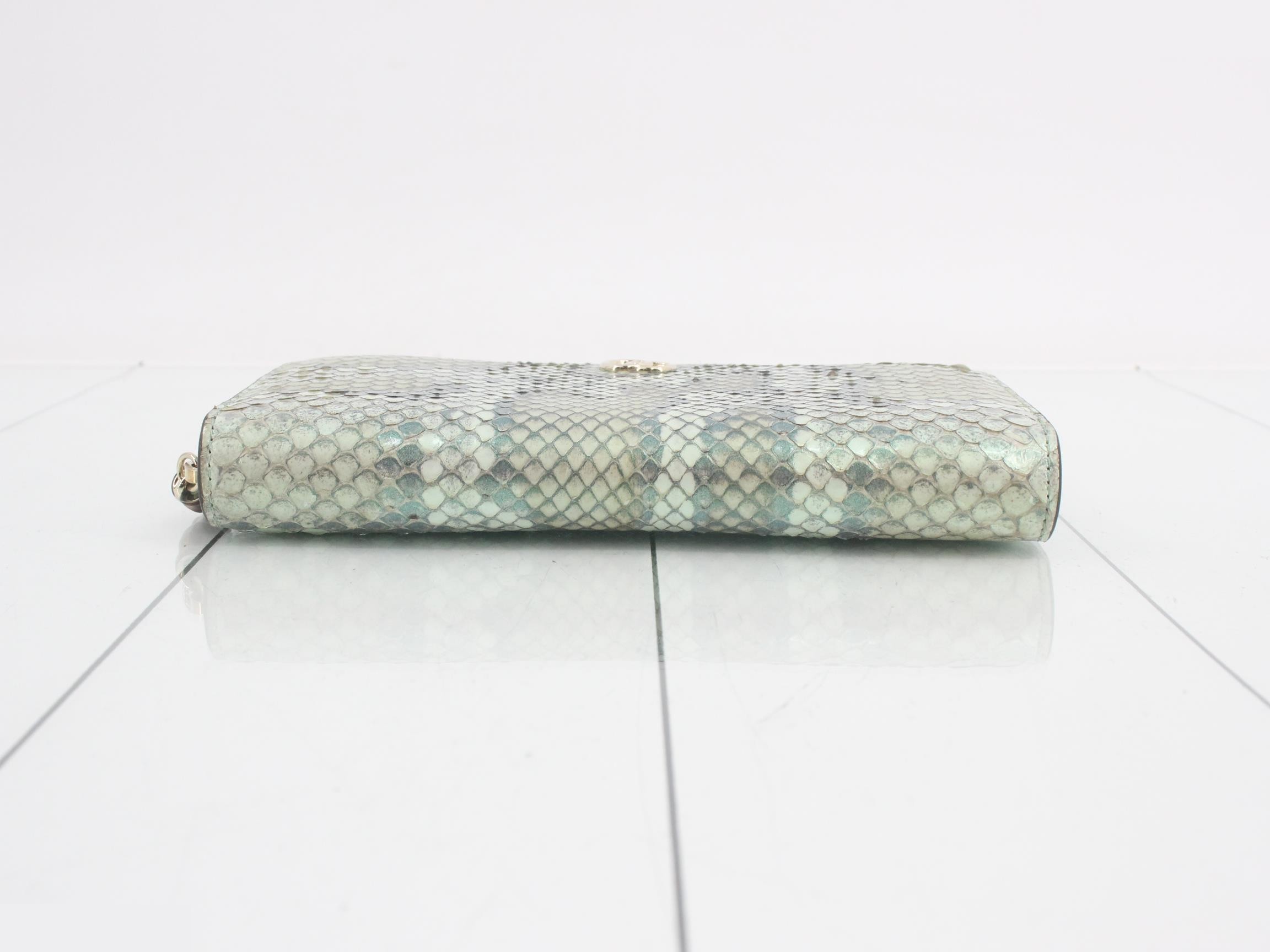 Diana Bamboo Snake Leather Wallet — view 3
