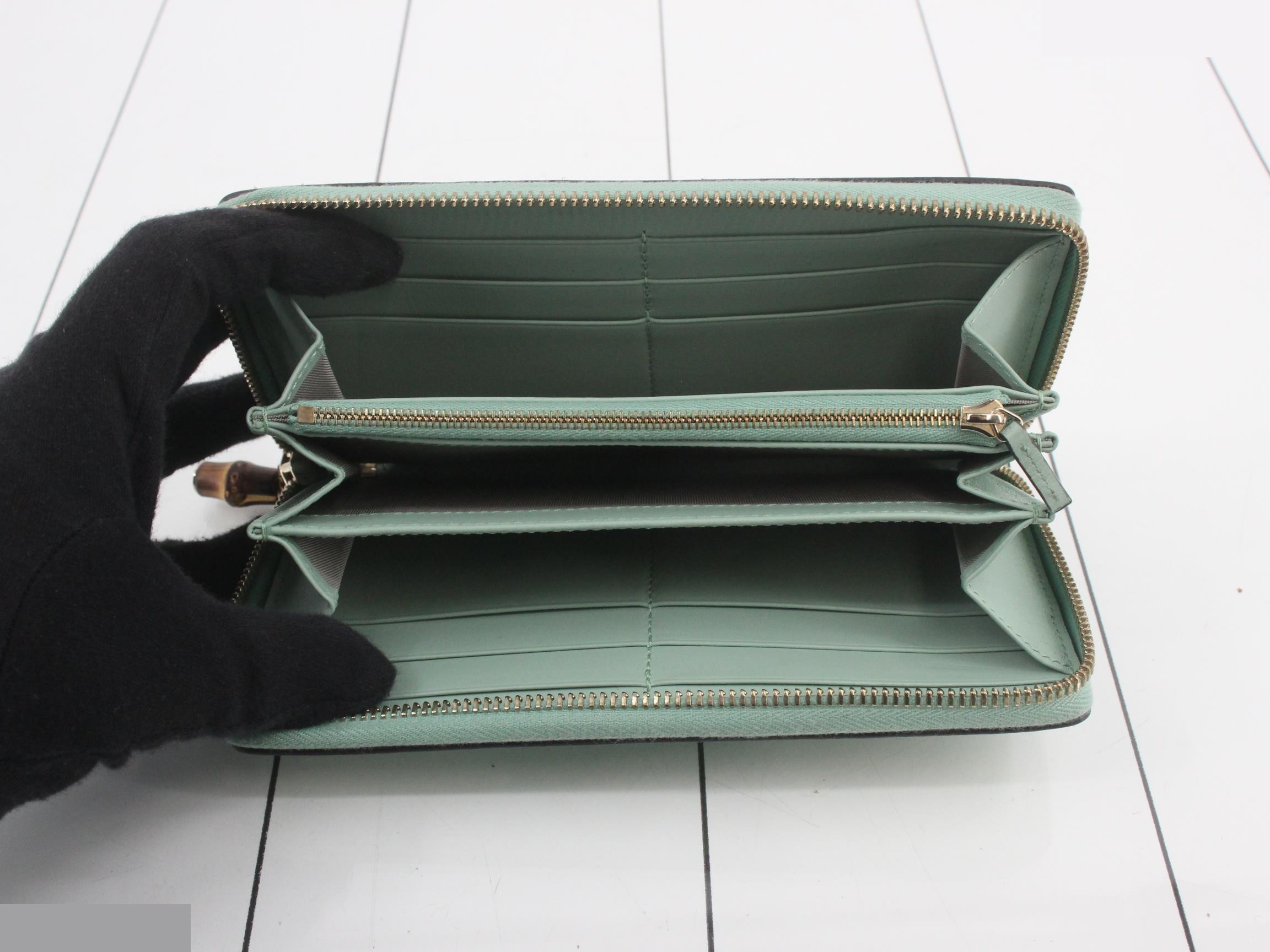 Diana Bamboo Snake Leather Wallet — view 4