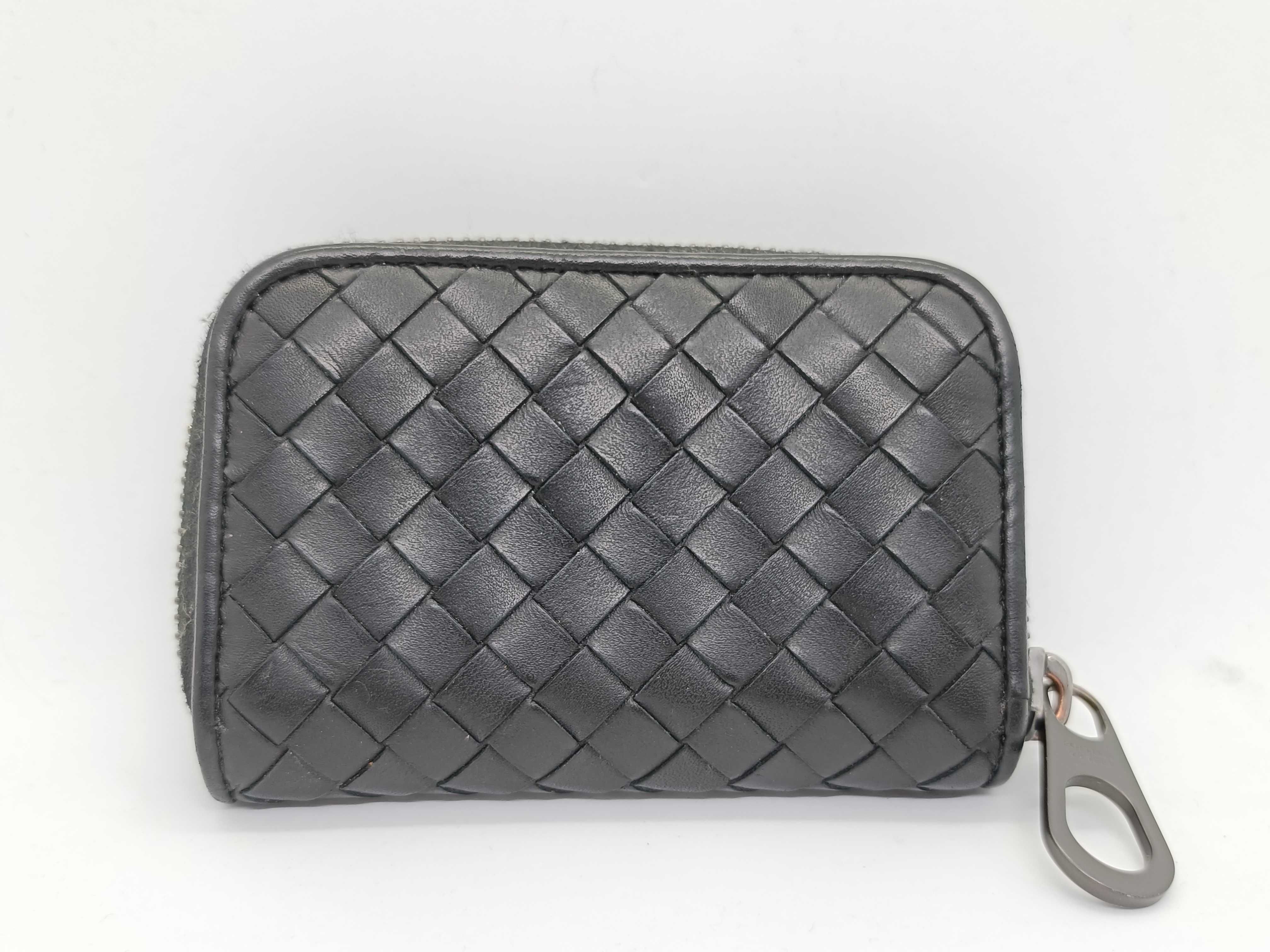 Intrecciato Coin Purse Coin Case Box with Storage Bag Coin Case
