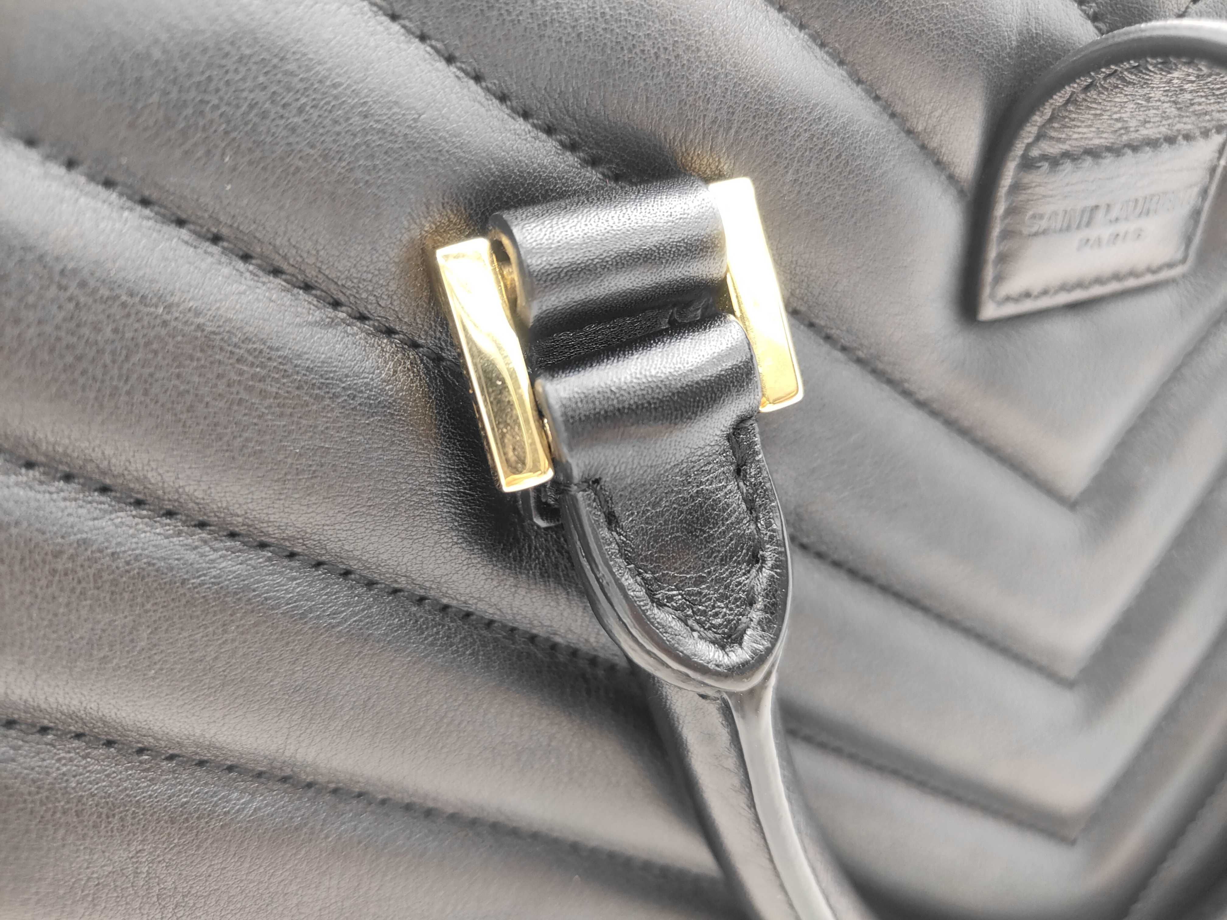 Cabas 2WAY shoulder leather black bag — view 5