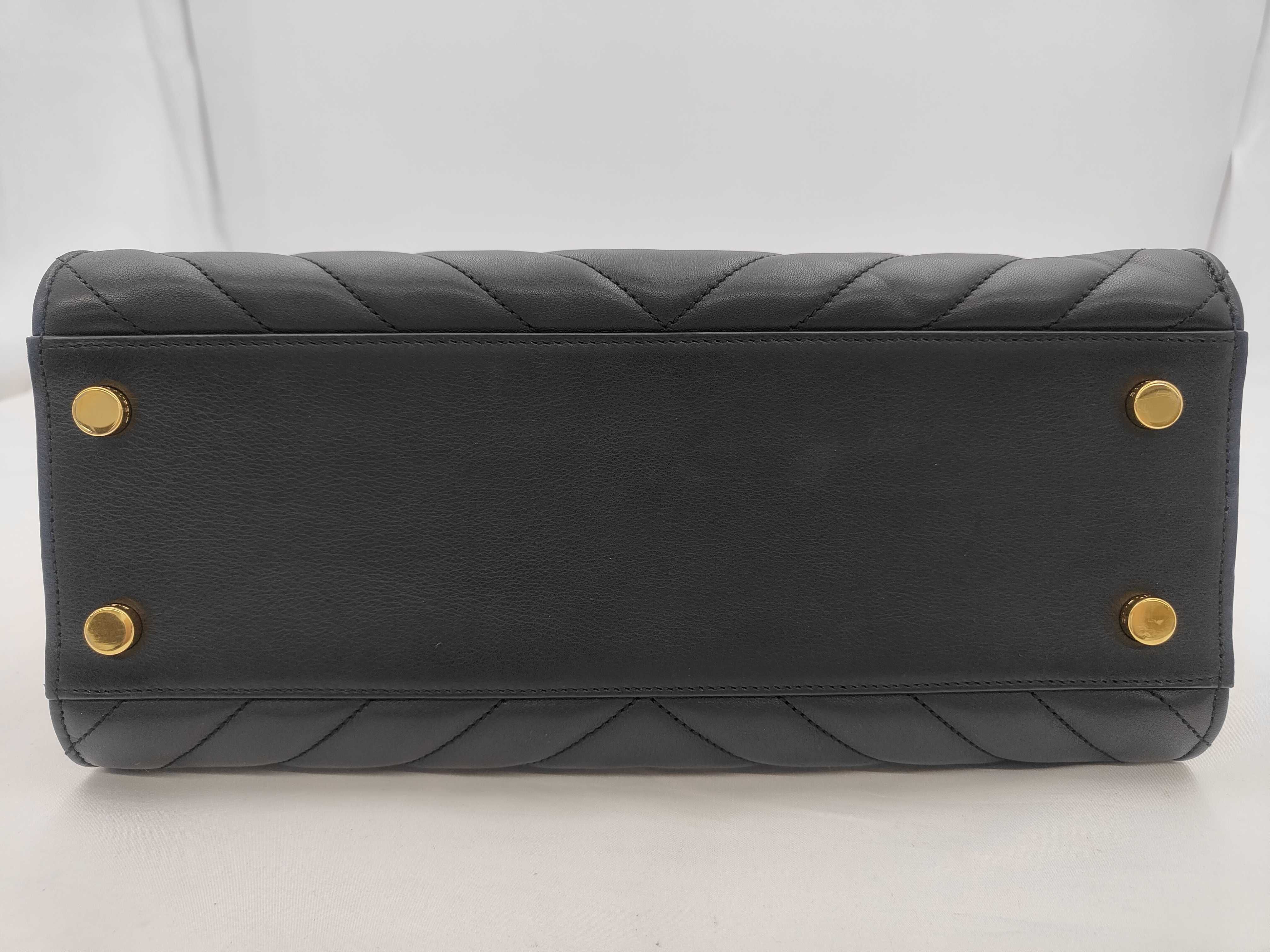 Cabas 2WAY shoulder leather black bag — view 7