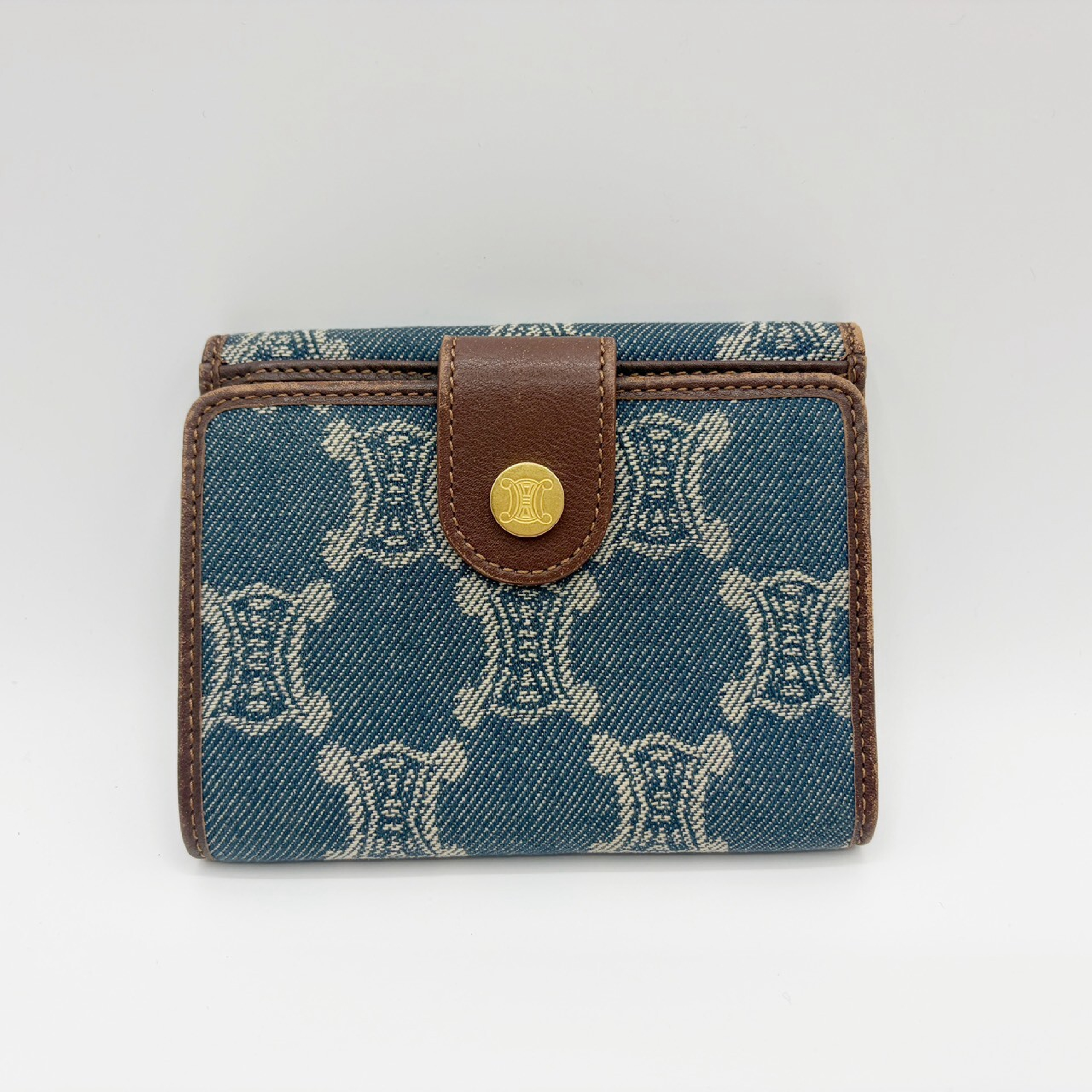 Paris Macadam Compact Wallet Denim Wallet — view 2