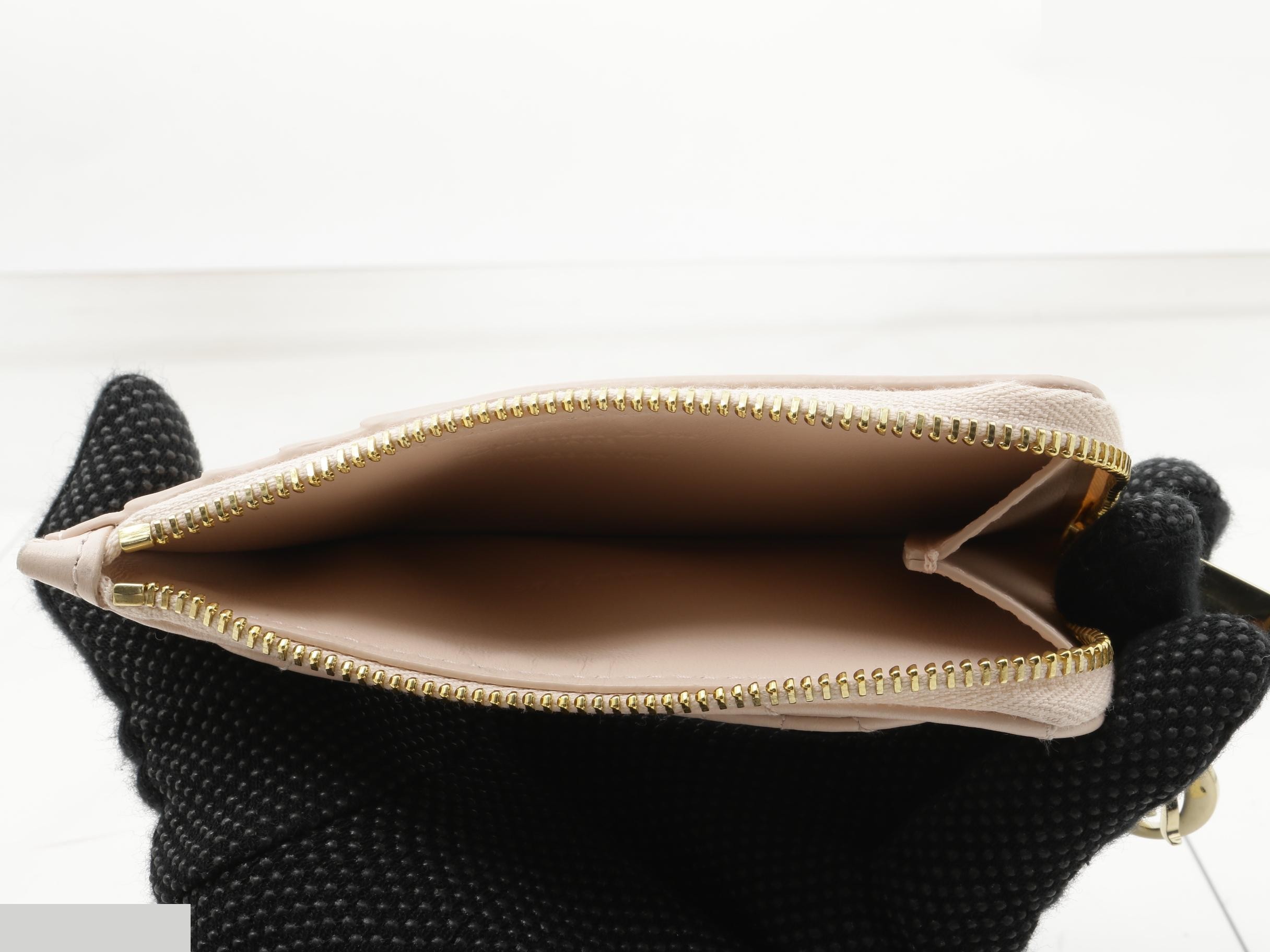Lady Dior Coin Card Case, Pink — view 4