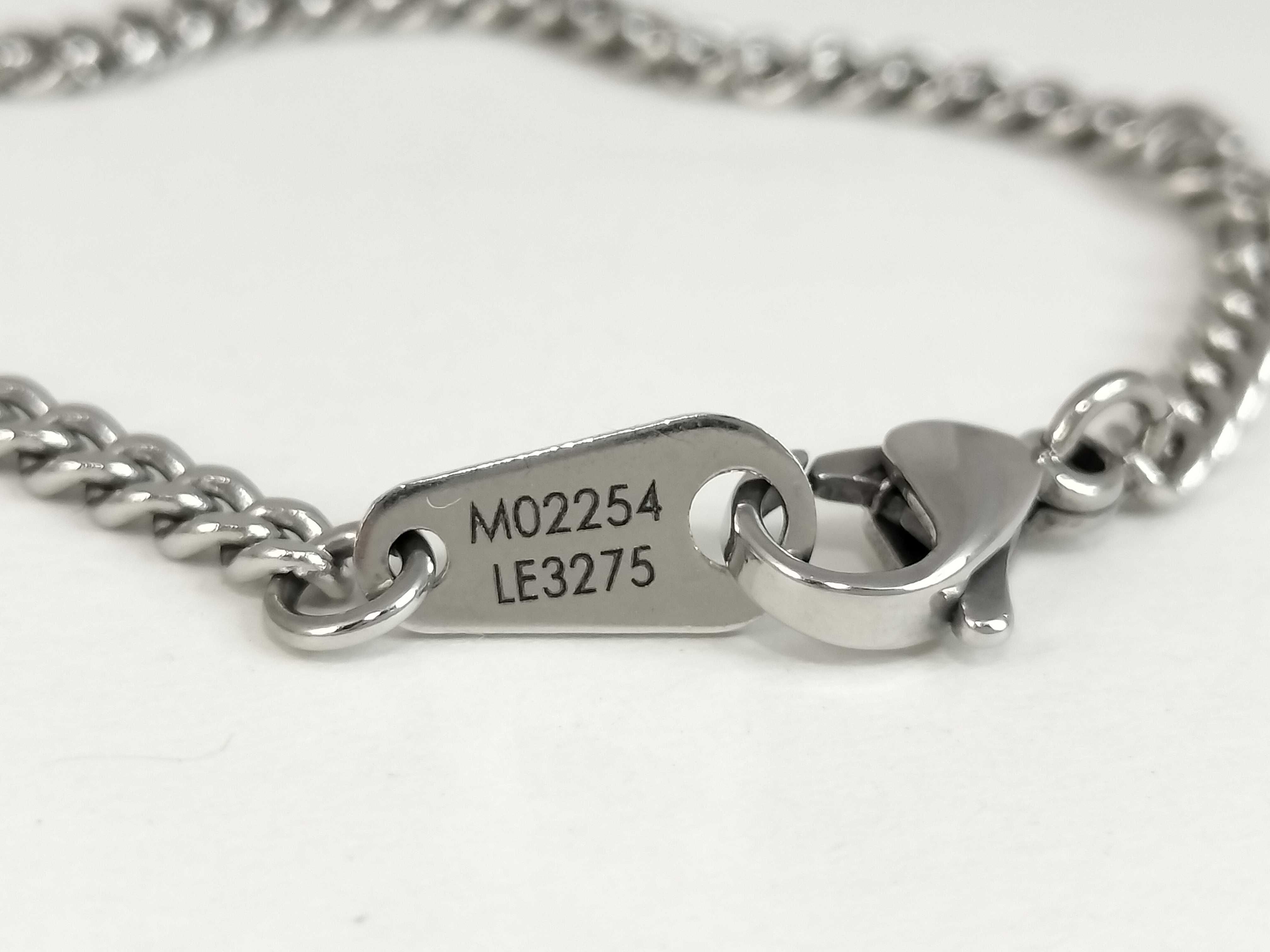 Monogram Raw Silver Necklace — view 6