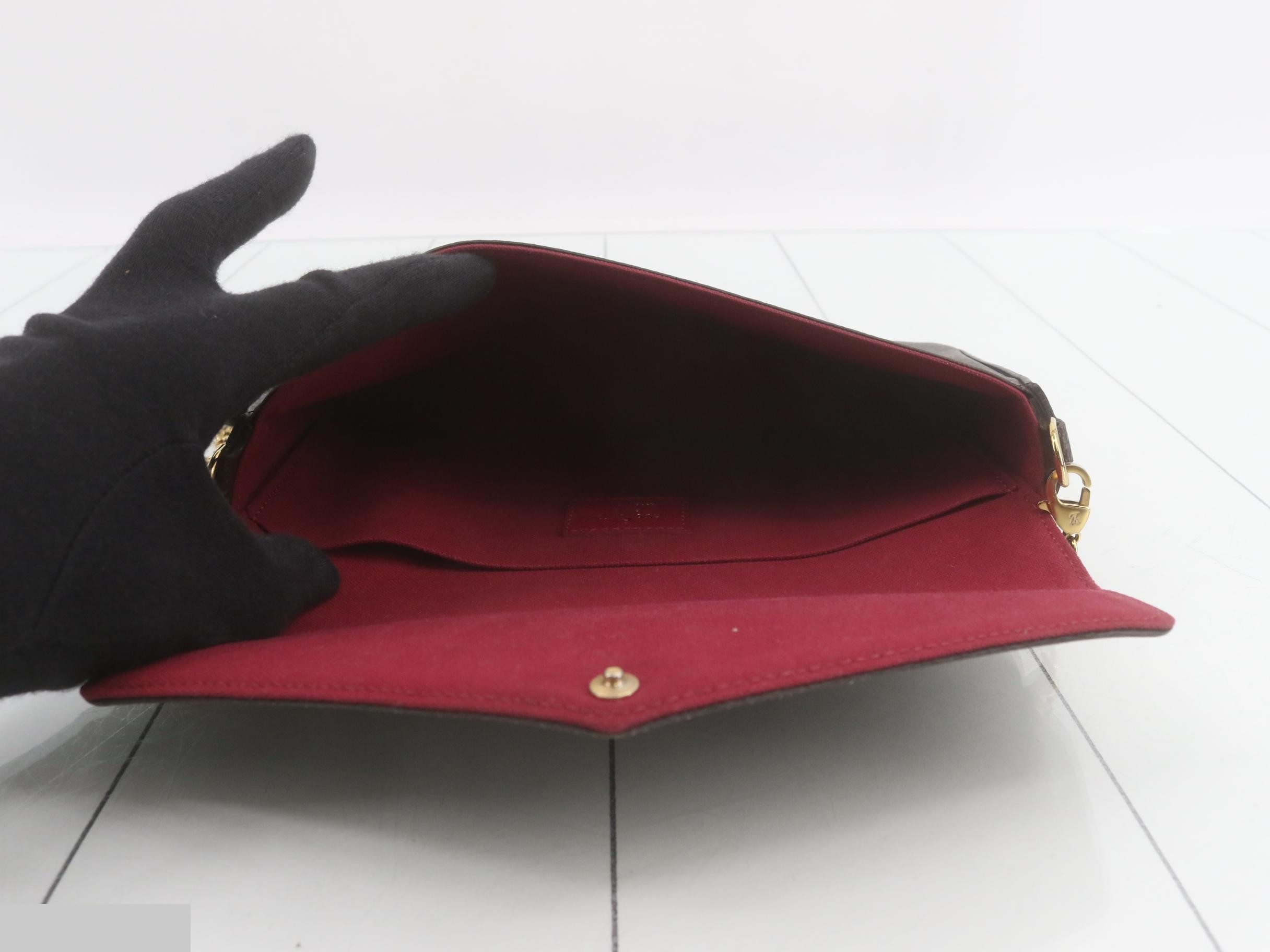 Monogram Pochette Felicie Fuchsia Shoulder Bag with Case — view 4