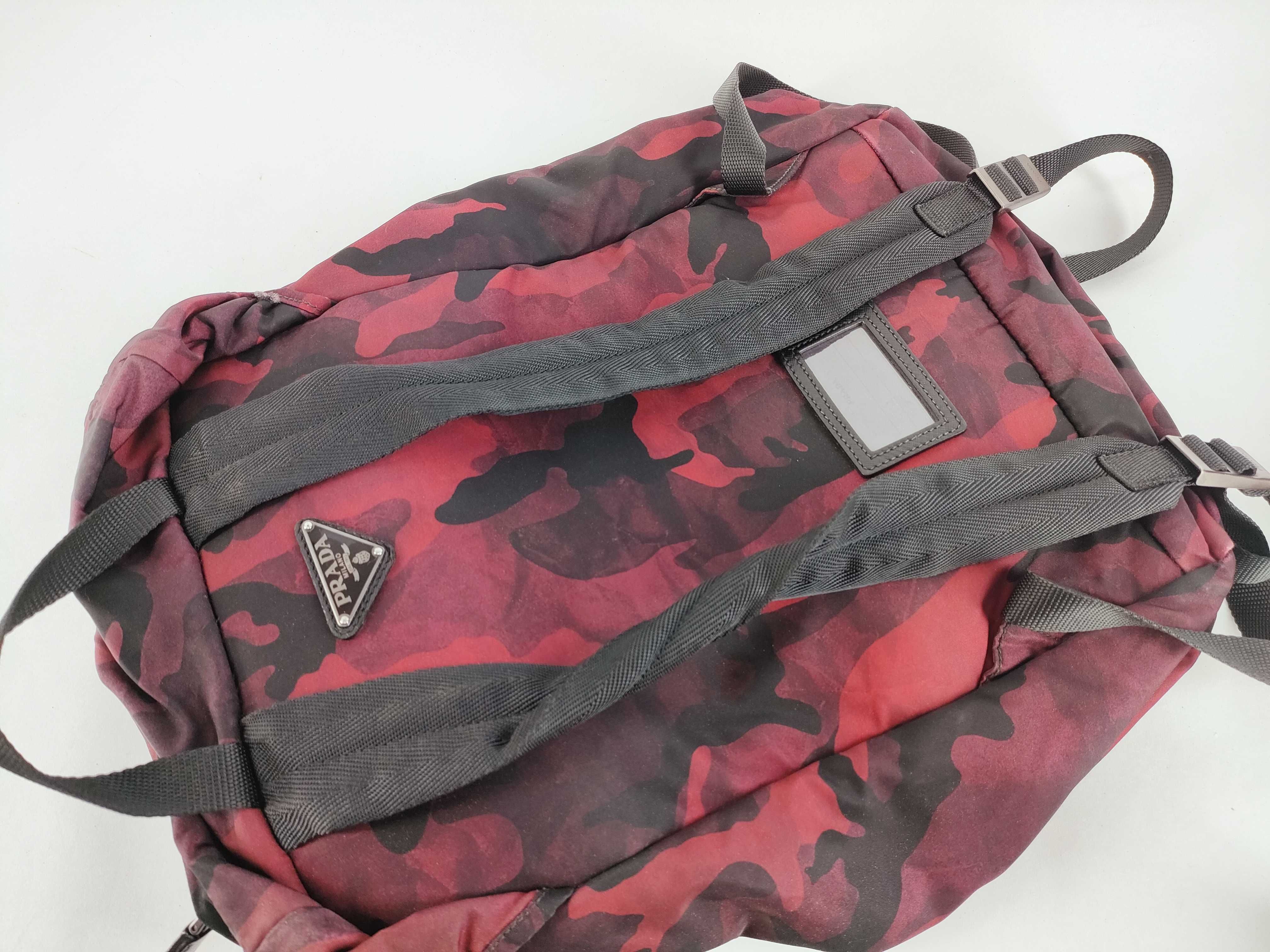 nylon backpack with white tag. — view 3