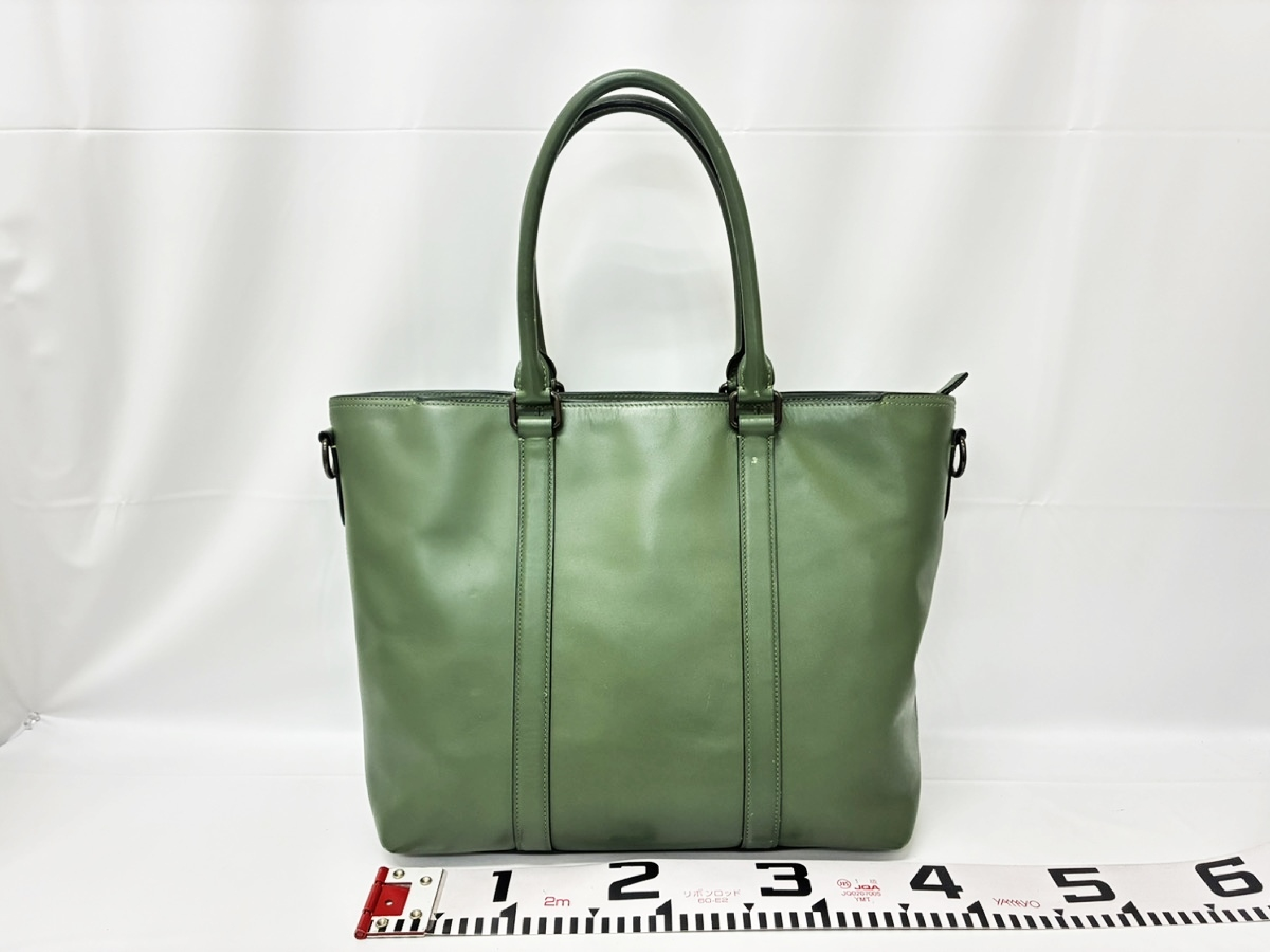 handbag 5556 Leather/Green handbag — view 2