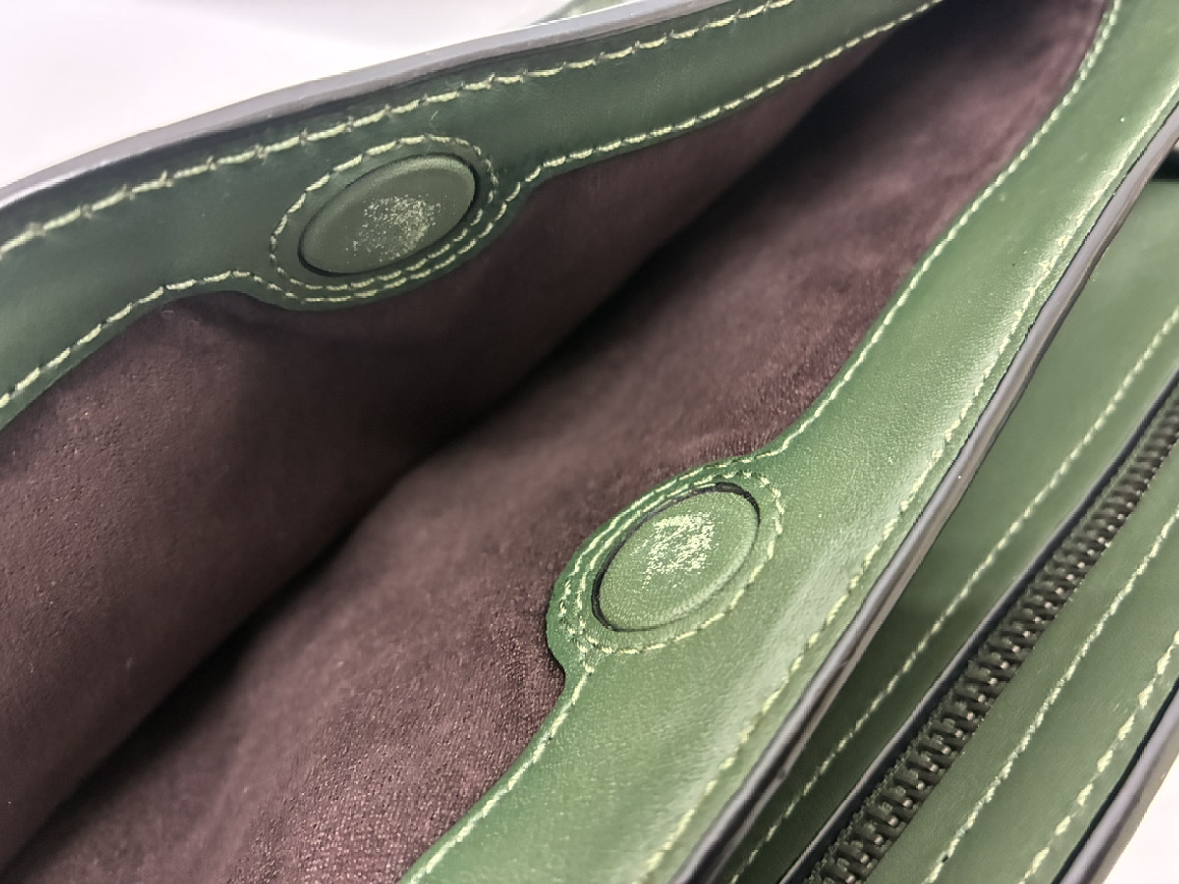 handbag 5556 Leather/Green handbag — view 8
