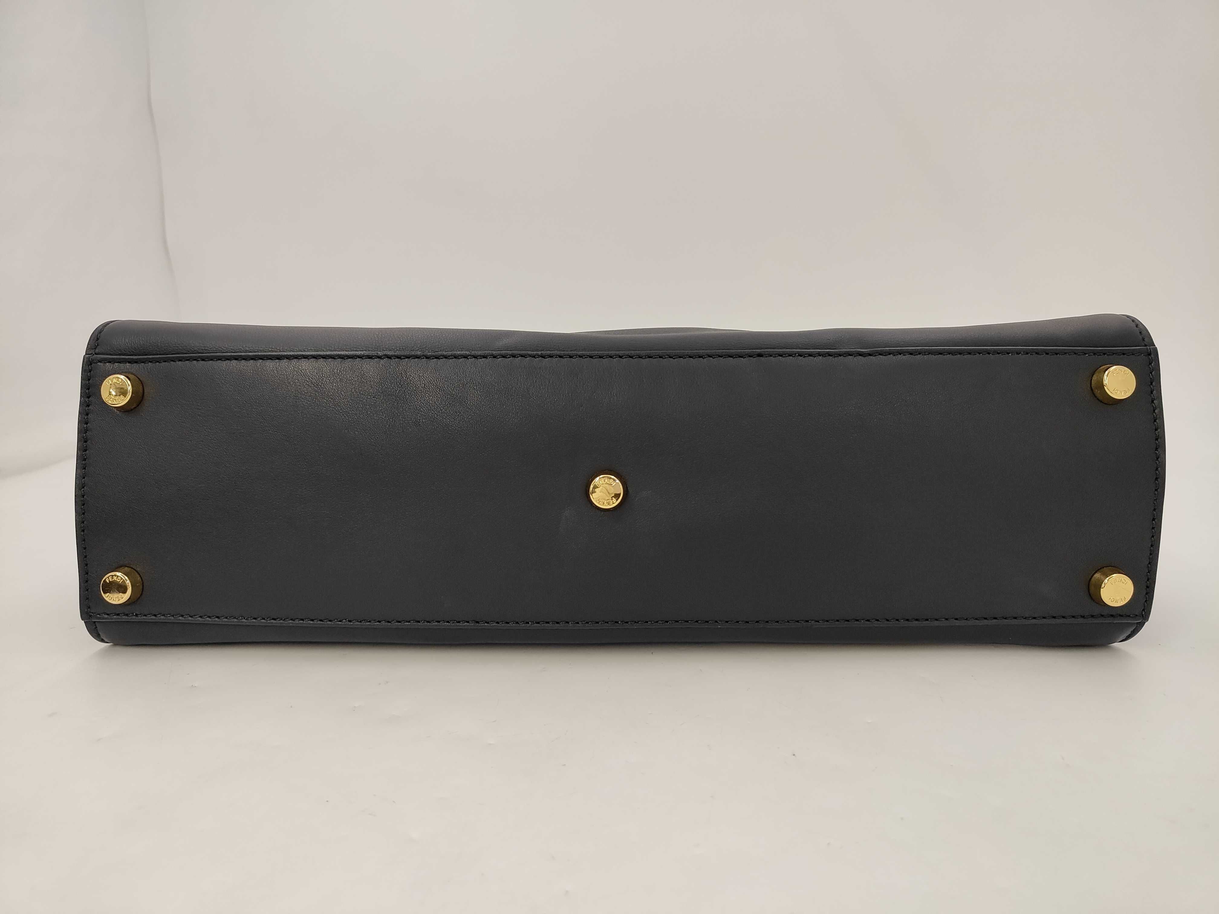 Peekaboo Essentially 8BN300 Black Calfskin 2-Way Handbag — view 7