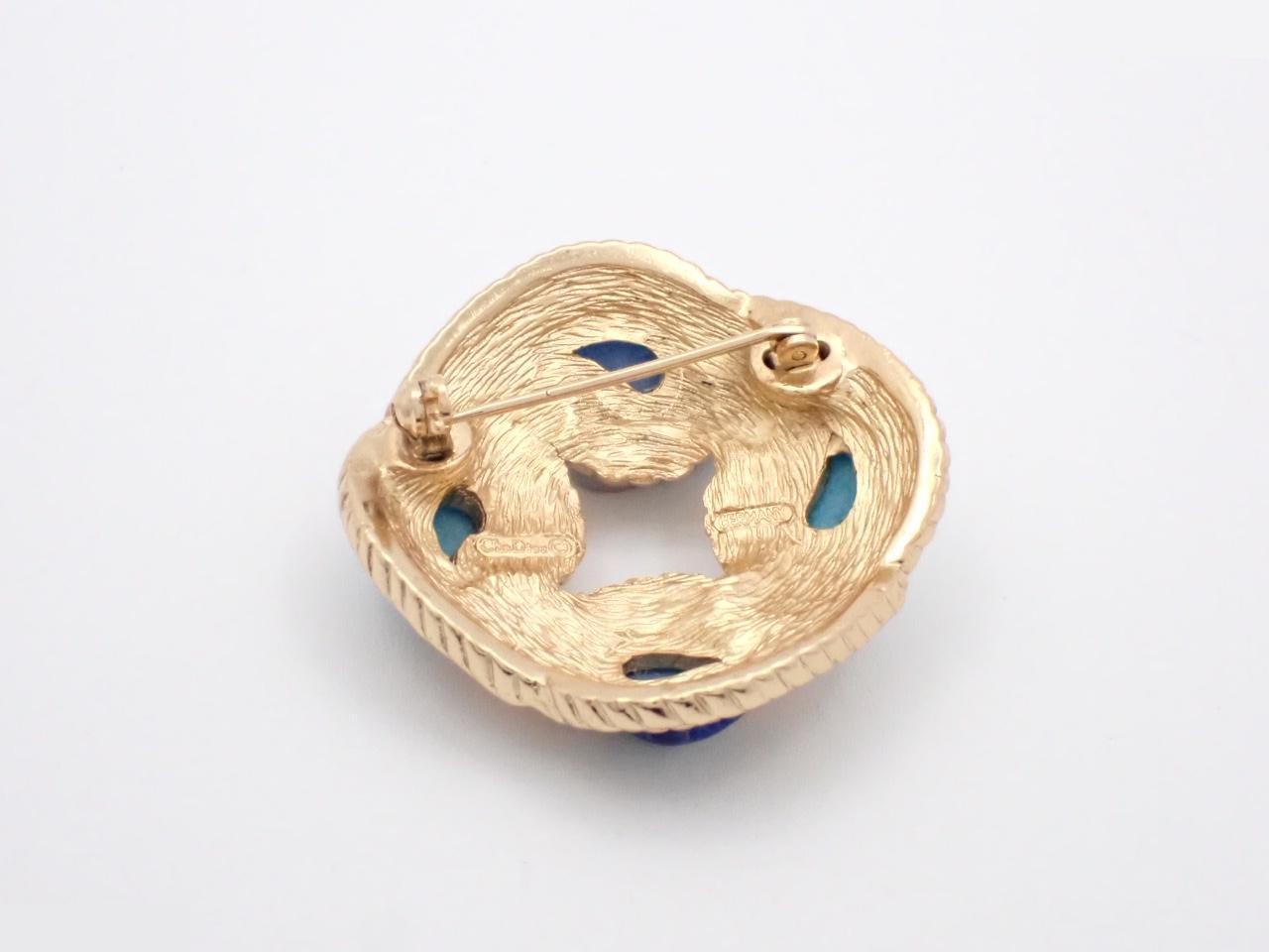 Brooch, GP, Blue Stone — view 2